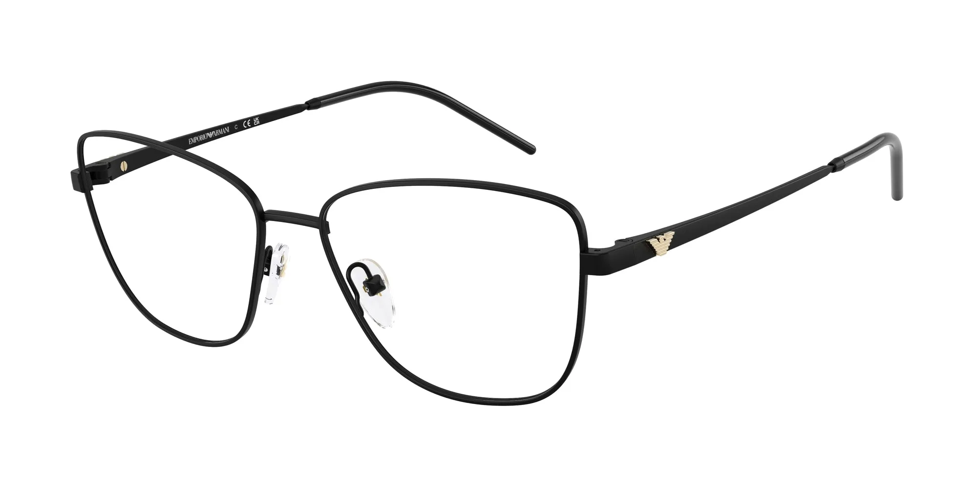 Emporio Armani EA1172 3001 Montature da vista Metallo Nero Geometrica Normale - immagine 1