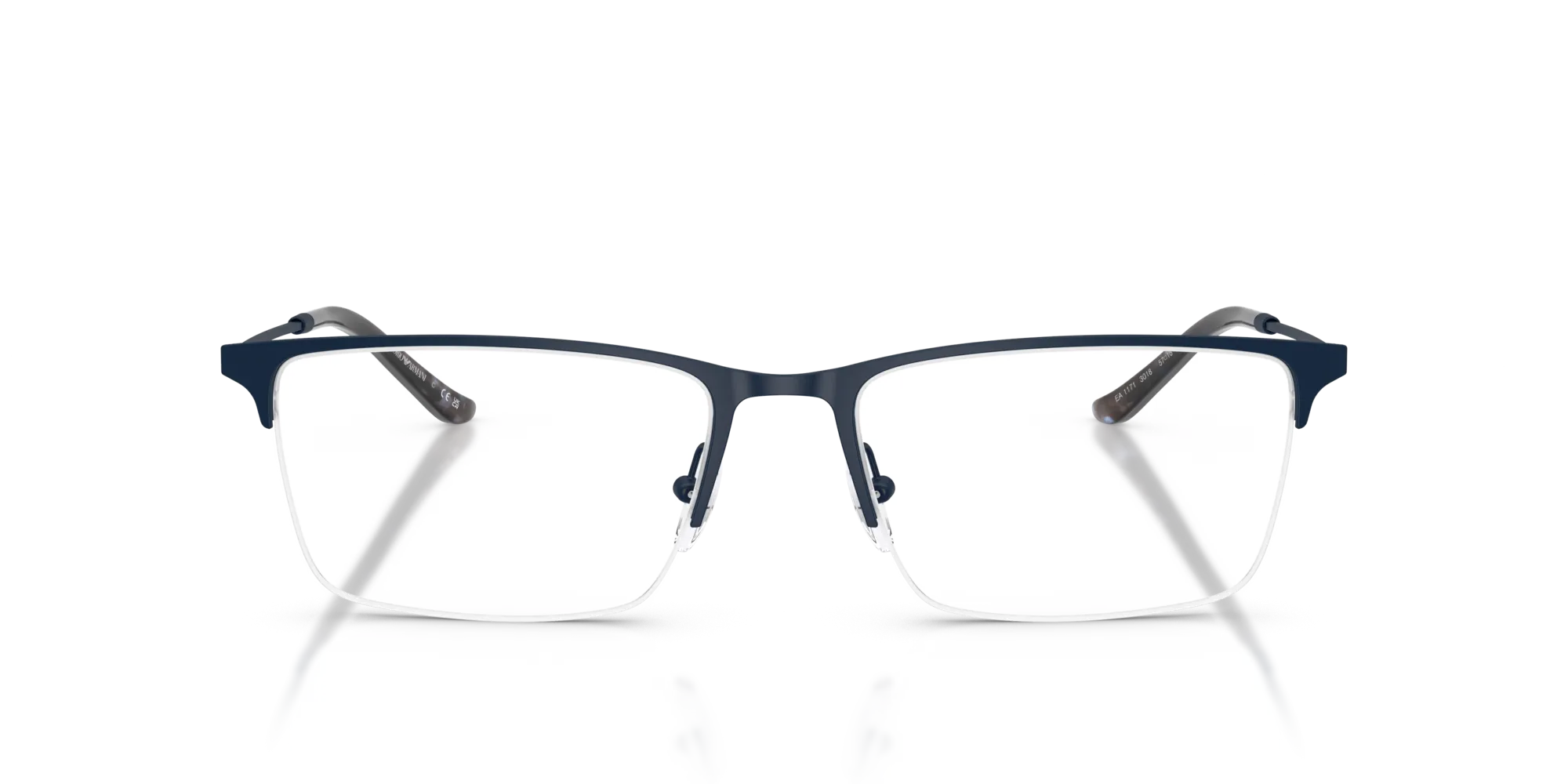 Emporio Armani EA1171 3018 Montature da vista Metallo Blu Squadrata Normale - immagine 3