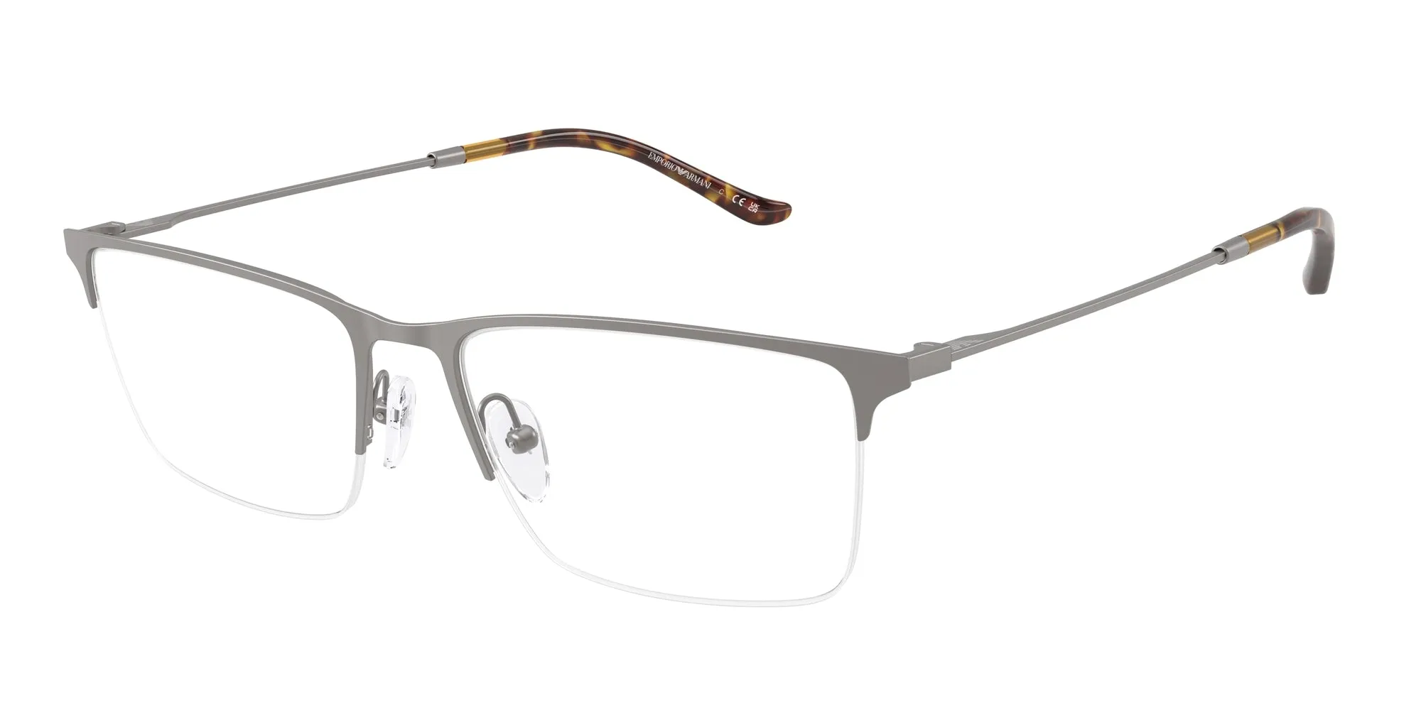 Emporio Armani EA1171 3003 Montature da vista Metallo Grigio Squadrata Normale - immagine 1