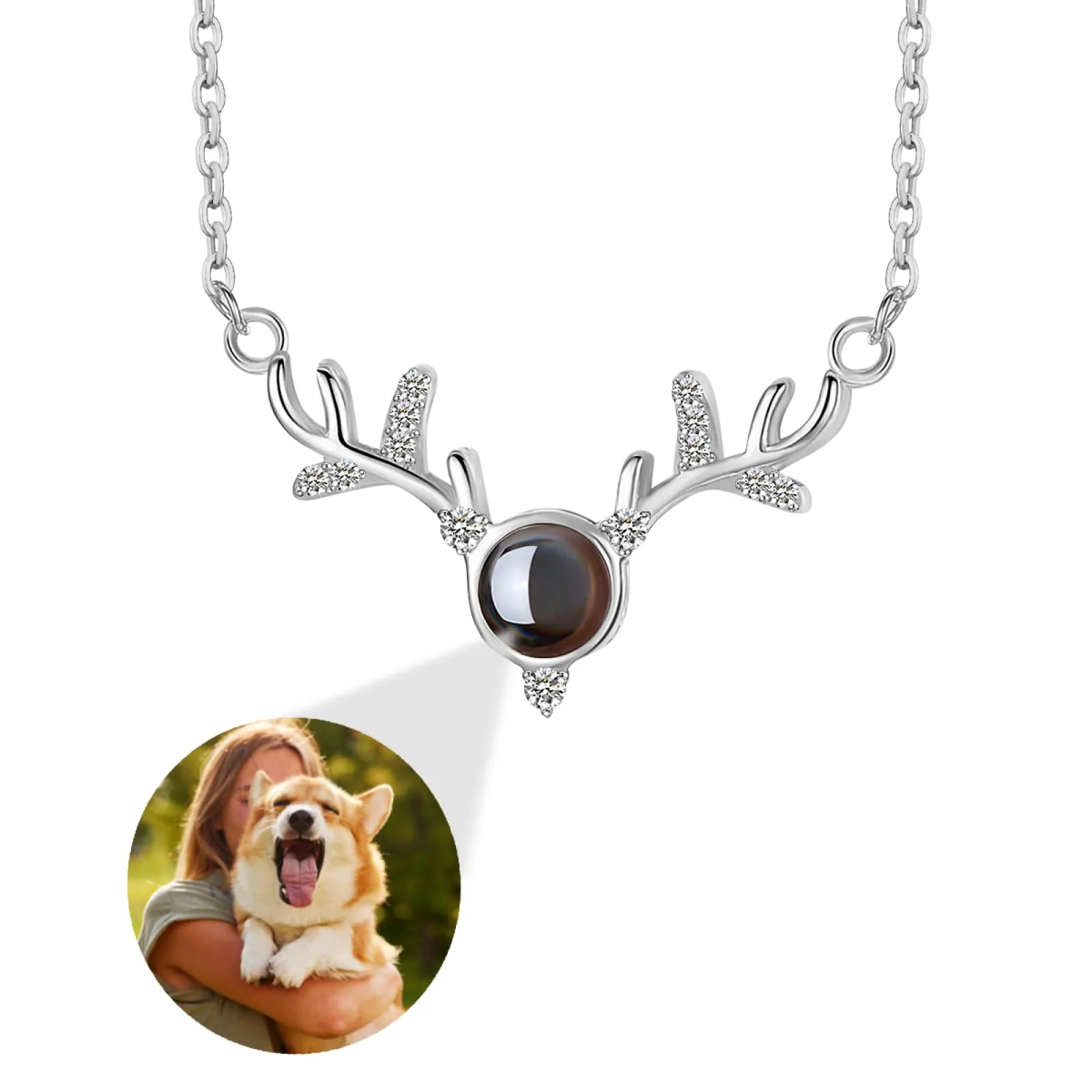Regalo personalizzato per Donna uomo - Collana con foto personalizzata Ciondolo personalizzato collana nome personalizzabile gioielli personalizzati per san valentino compleanno anniversario - immagine 2