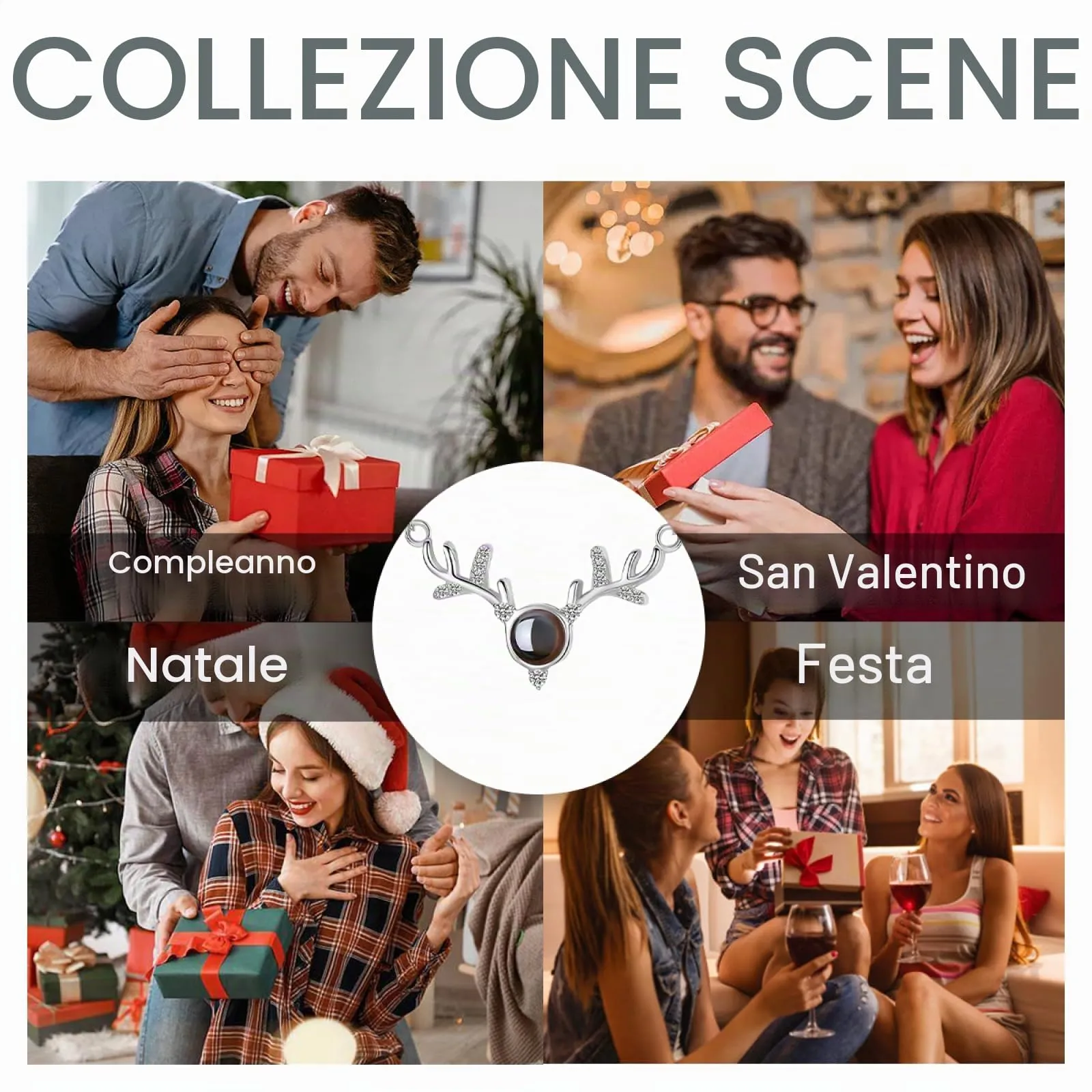 Regalo personalizzato per Donna uomo - Collana con foto personalizzata Ciondolo personalizzato collana nome personalizzabile gioielli personalizzati per san valentino compleanno anniversario - immagine 6