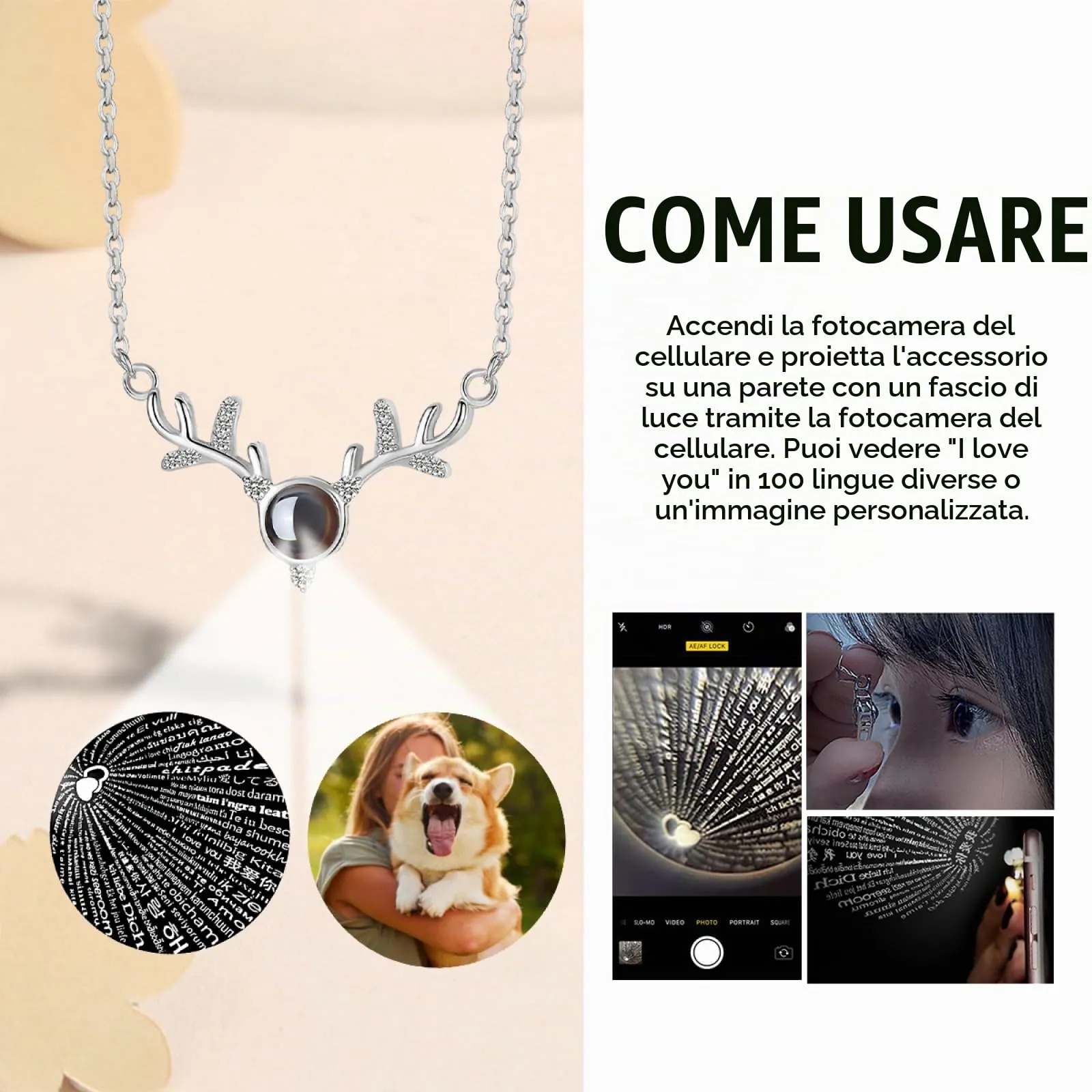 Regalo personalizzato per Donna uomo - Collana con foto personalizzata Ciondolo personalizzato collana nome personalizzabile gioielli personalizzati per san valentino compleanno anniversario - immagine 8