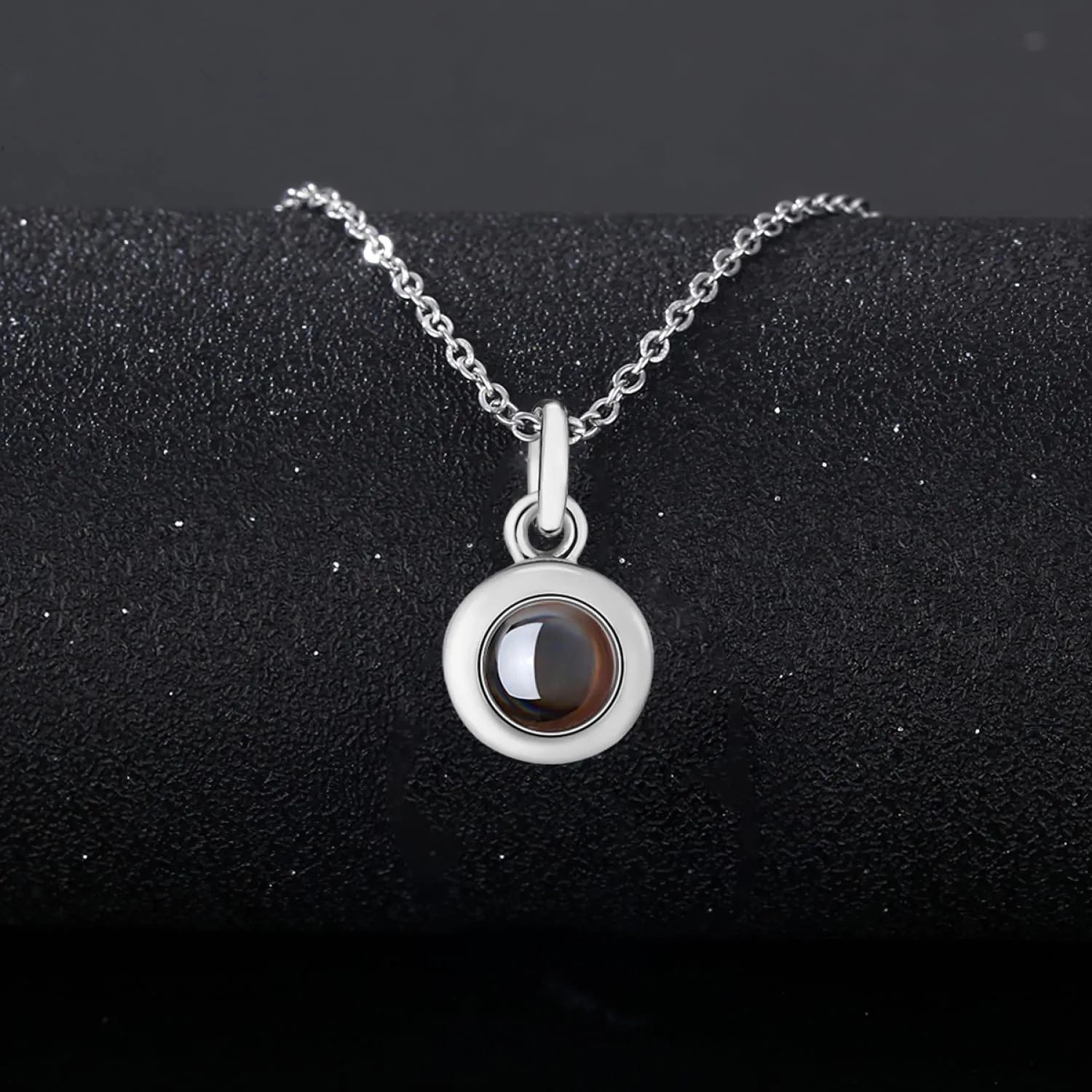 Regalo personalizzato per Donna uomo - Collana con foto personalizzata Ciondolo personalizzato collana nome personalizzabile gioielli personalizzati per san valentino compleanno anniversario - immagine 2