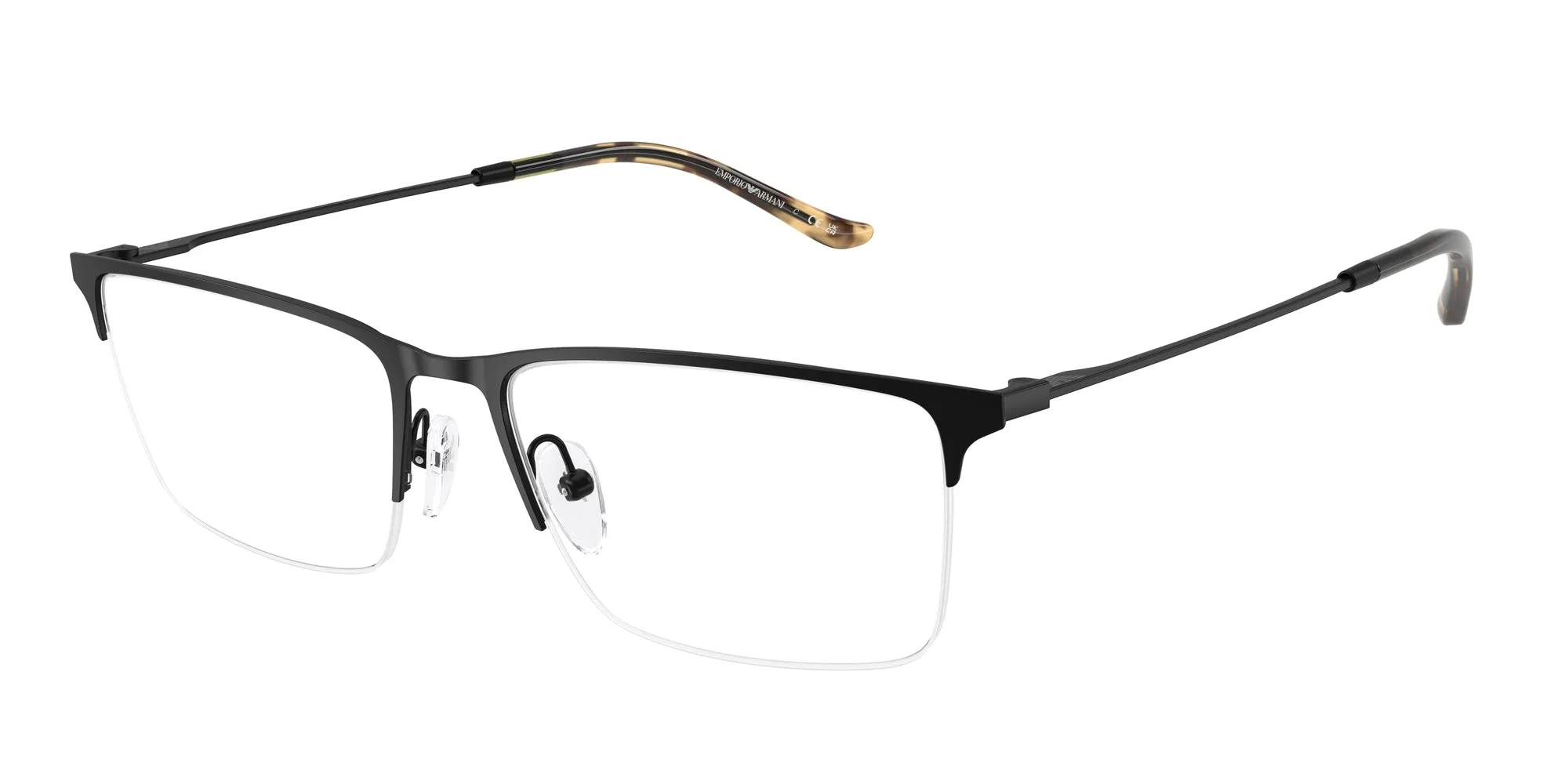 Emporio Armani EA1171 3001 Montature da vista Metallo Nero Squadrata Normale - immagine 1
