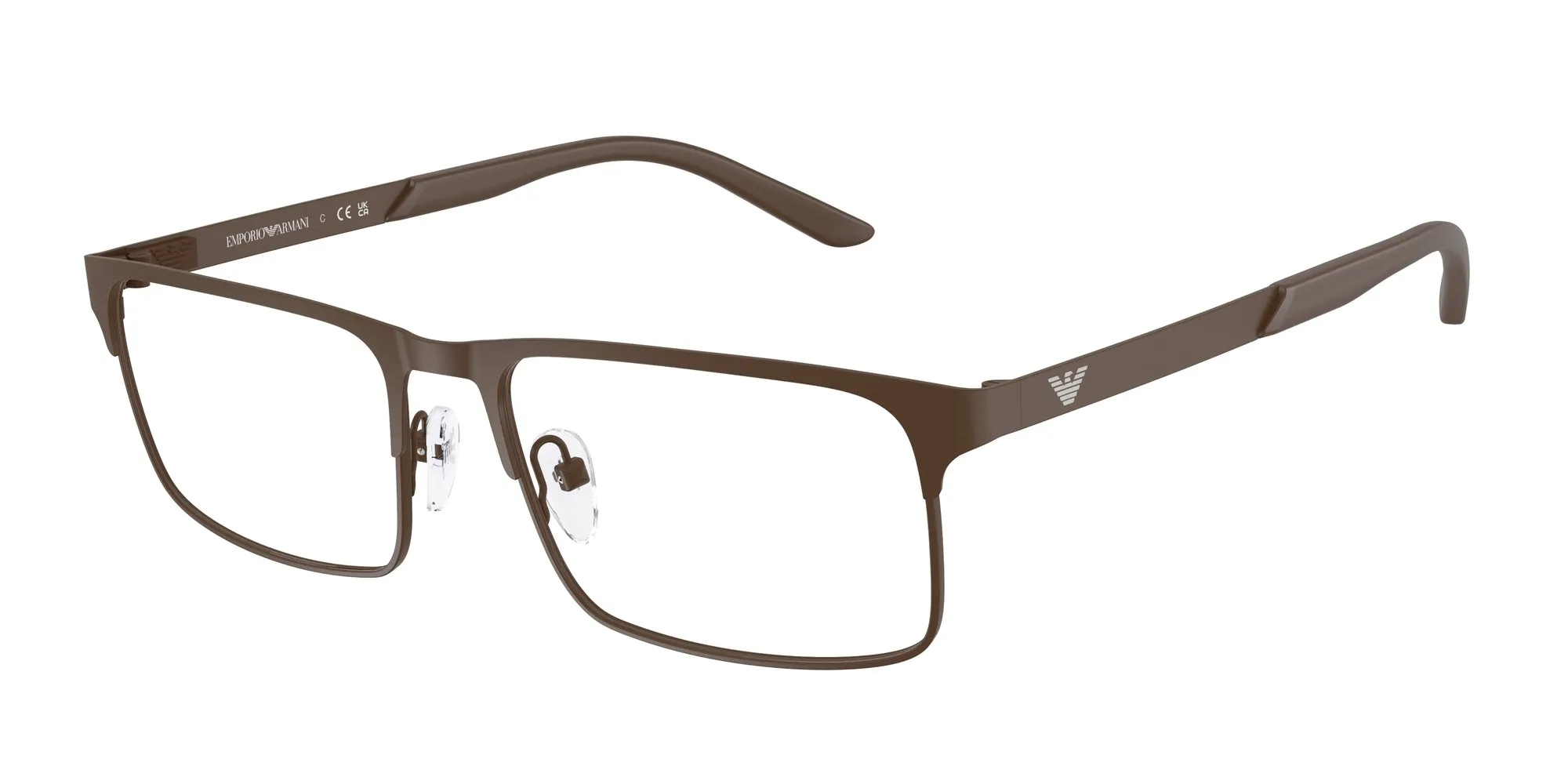Emporio Armani EA1170 3397 Montature da vista Metallo Marrone Squadrata Normale - immagine 1