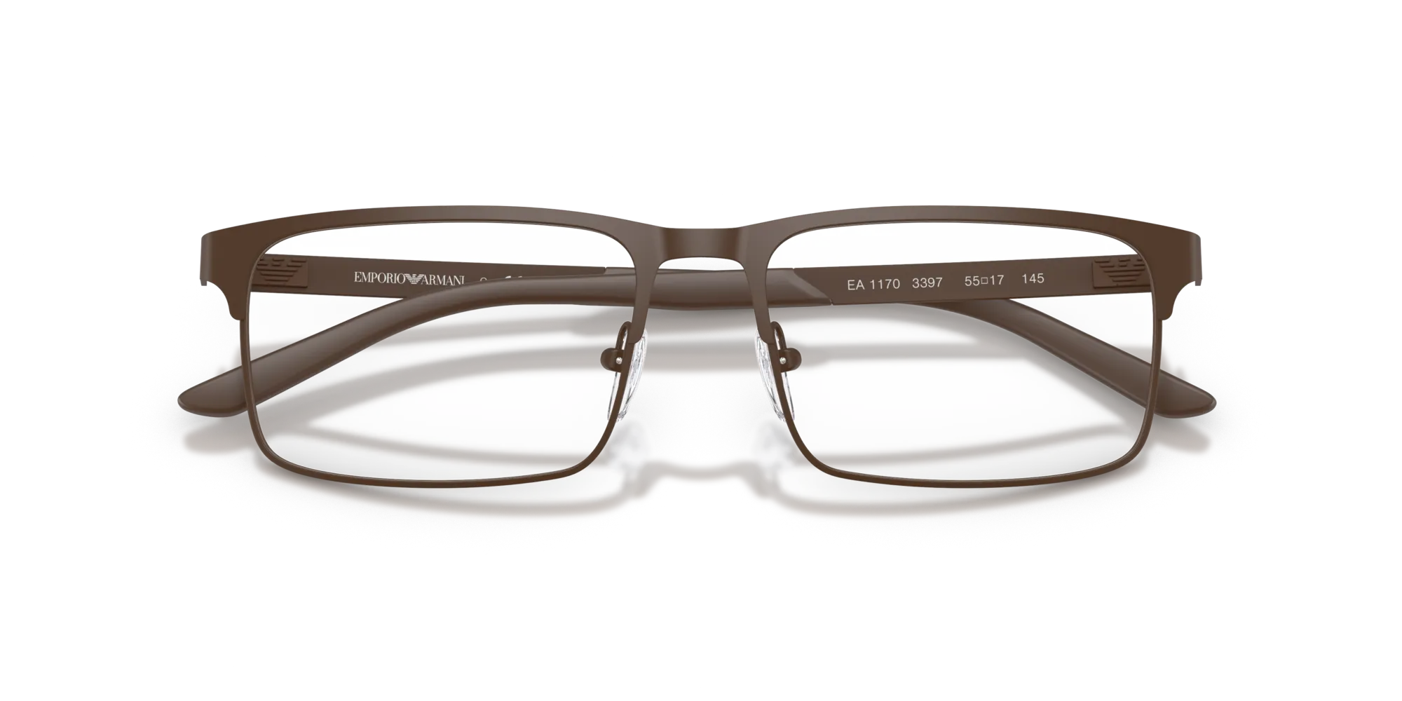Emporio Armani EA1170 3397 Montature da vista Metallo Marrone Squadrata Normale - immagine 2