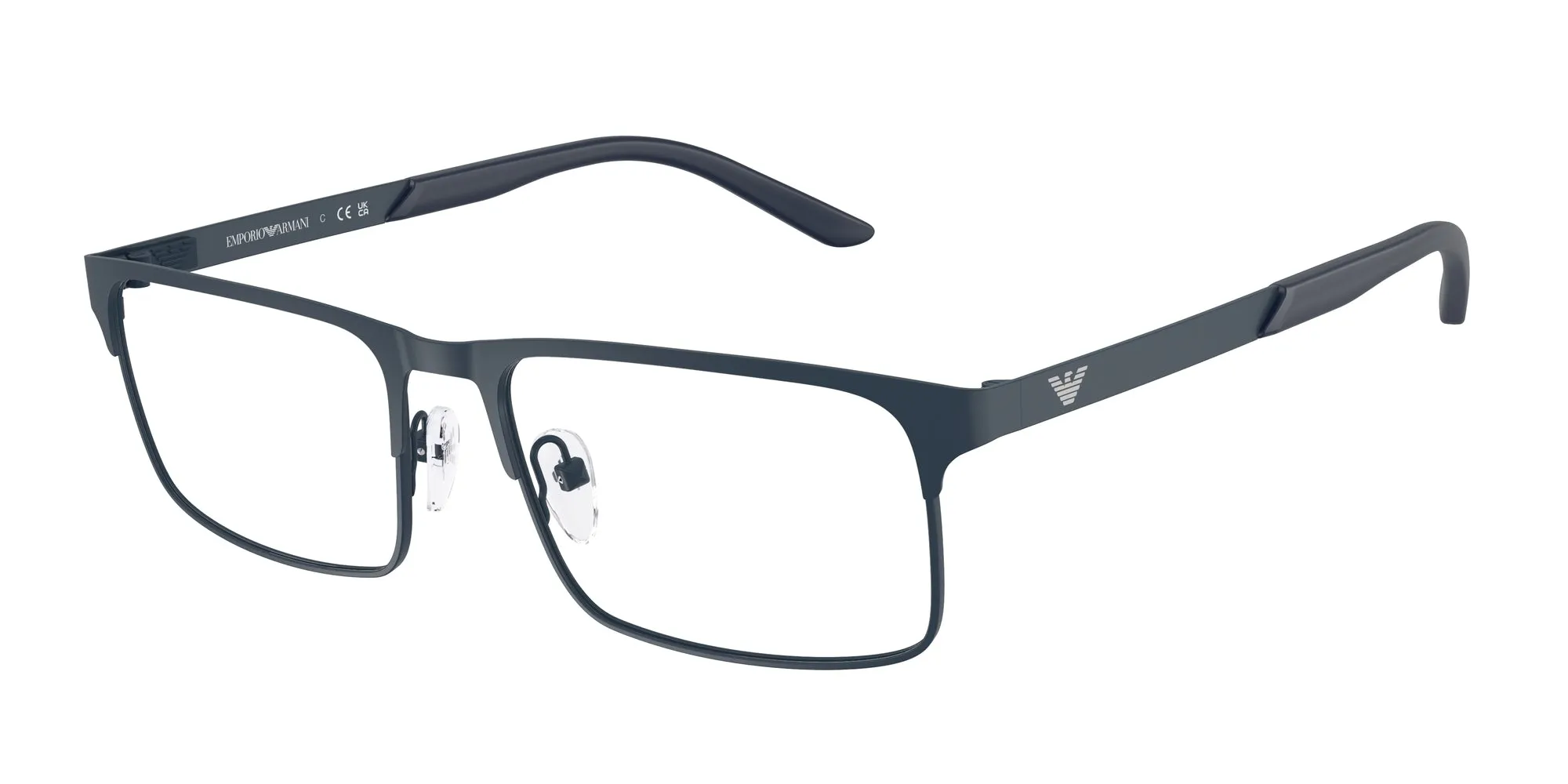 Emporio Armani EA1170 3396 Montature da vista Metallo Blu Squadrata Normale - immagine 1