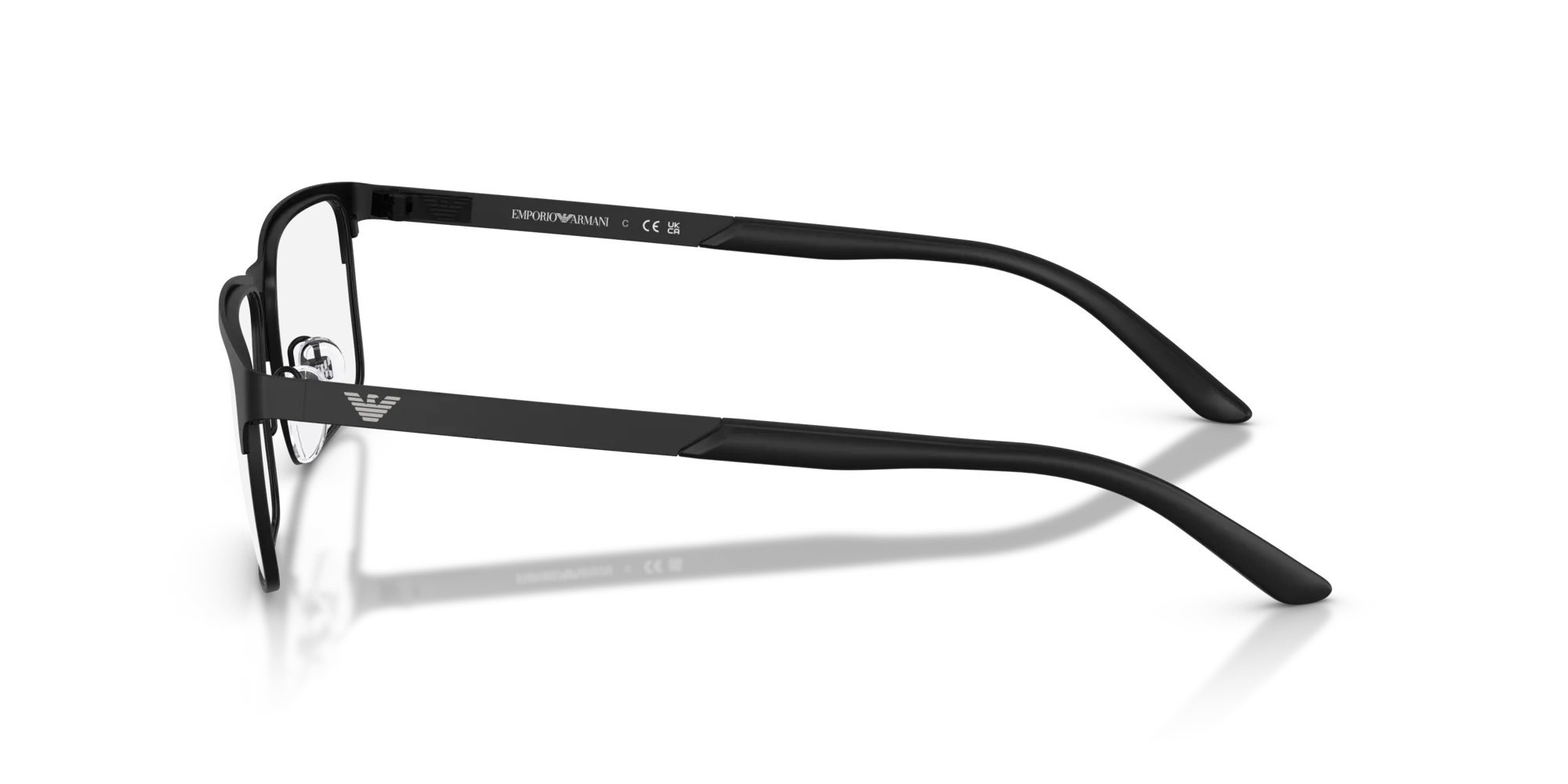 Emporio Armani EA1170 3001 Montature da vista Metallo Nero Squadrata Normale - immagine 4