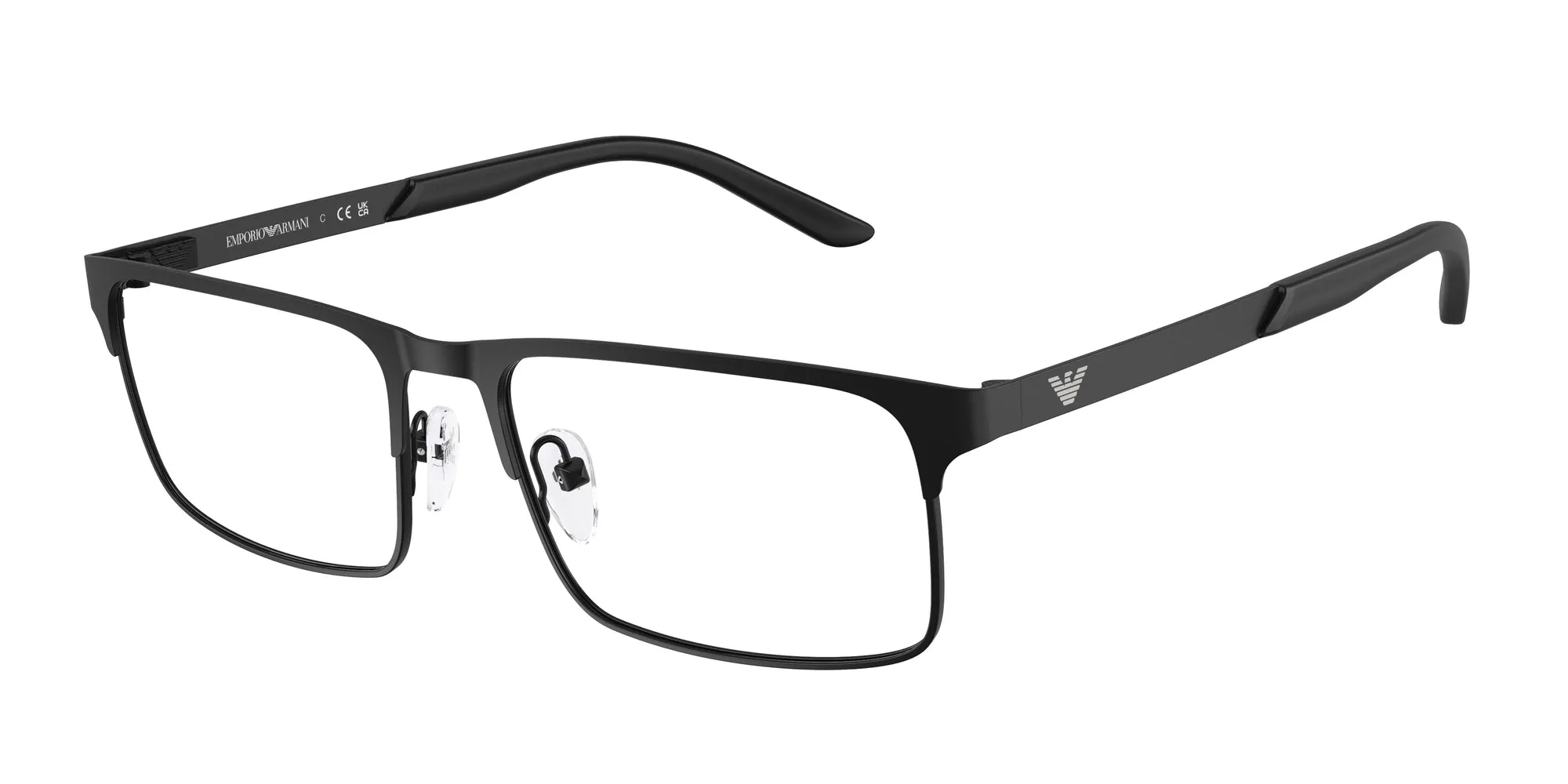 Emporio Armani EA1170 3001 Montature da vista Metallo Nero Squadrata Normale - immagine 1