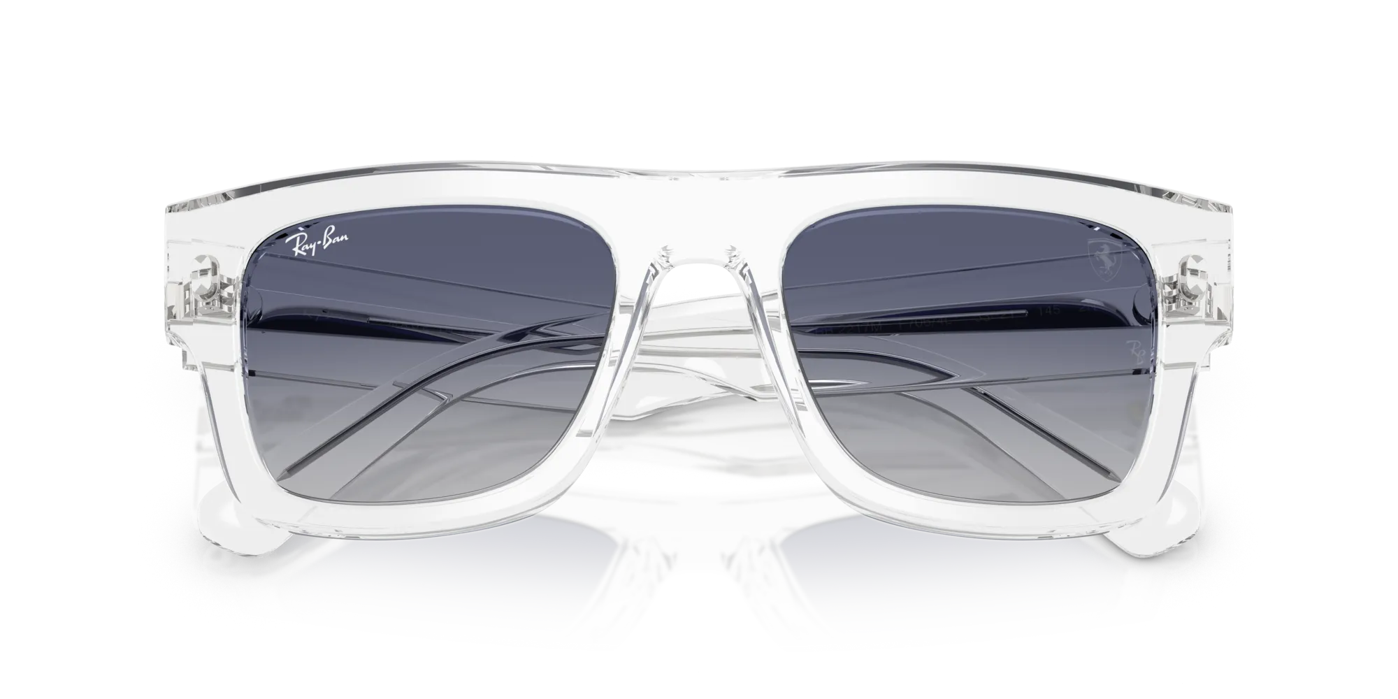 Ray - Ban RB2217M F7064L Occhiali da sole Acetato Trasparente Squadrata Normale Sfumato - immagine 2