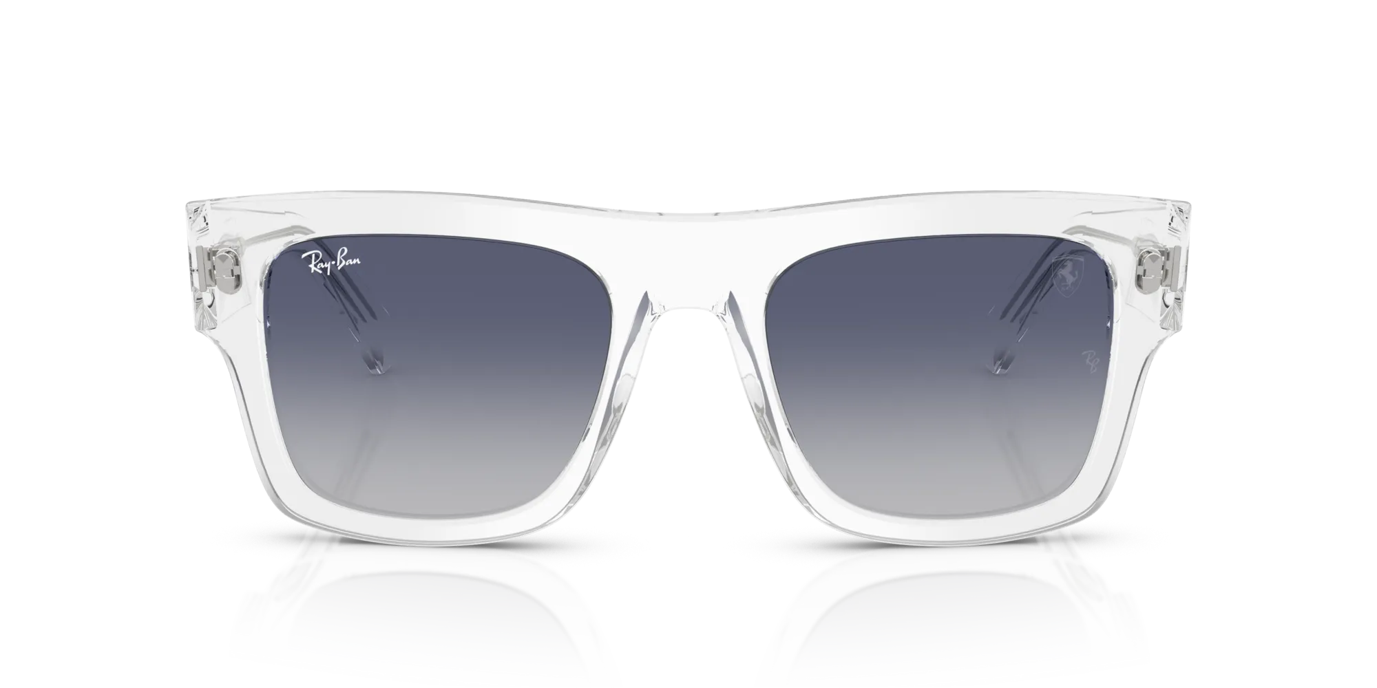 Ray - Ban RB2217M F7064L Occhiali da sole Acetato Trasparente Squadrata Normale Sfumato - immagine 3