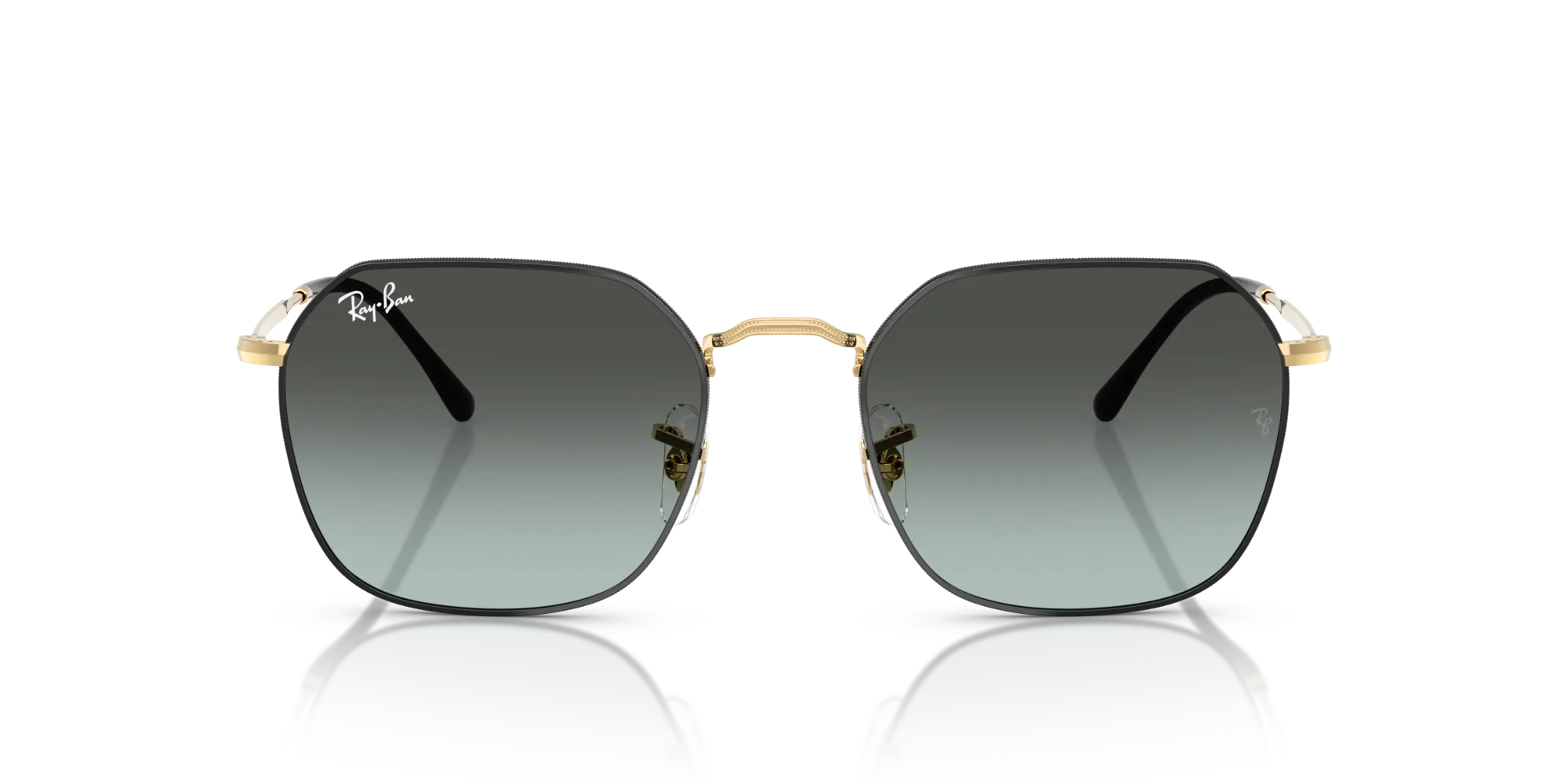 Ray - Ban RB3694 JIM 9271GK Occhiali da sole Metallo Nero Geometrica Normale Sfumato - immagine 3
