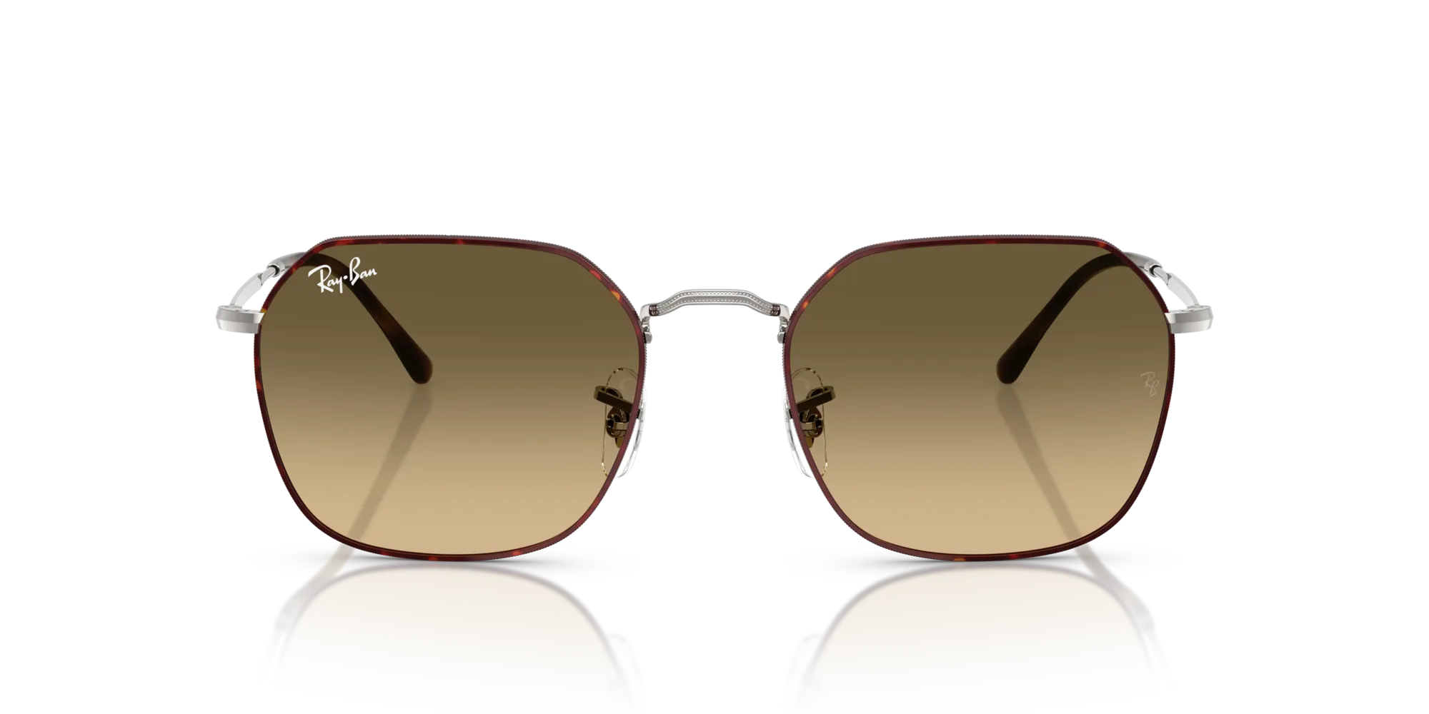 Ray - Ban RB3694 JIM 92700A Occhiali da sole Metallo Tartaruga Geometrica Normale Sfumato - immagine 3