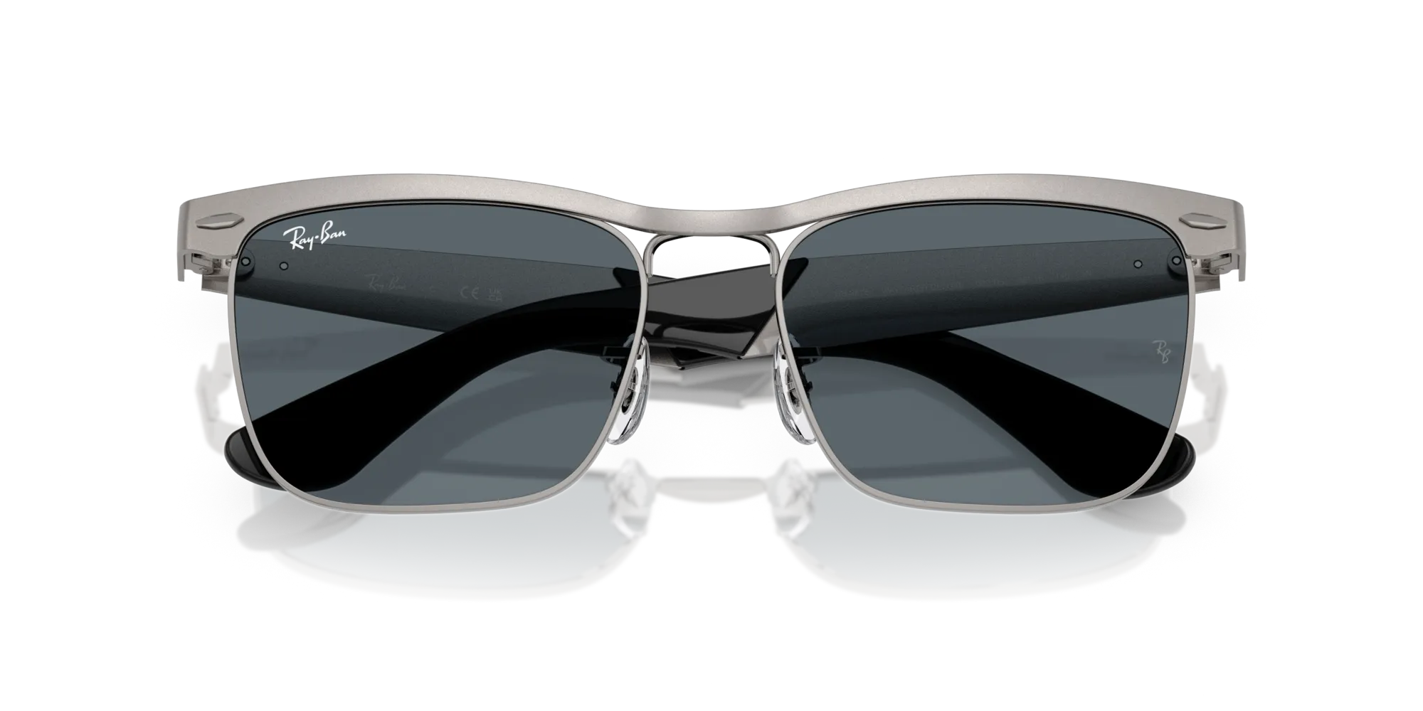 Ray - Ban RB3875 WAYFARER DELUXE 029/R5 Occhiali da sole Metallo Blu Squadrata Normale - immagine 2