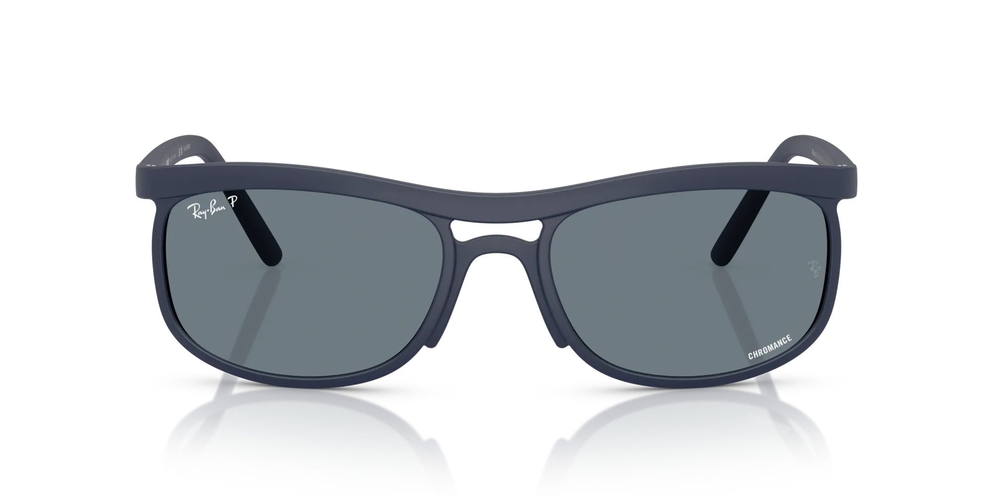Ray - Ban RB4452CH 633180 Occhiali da sole Peek Blu Squadrata Polarizzata - immagine 3