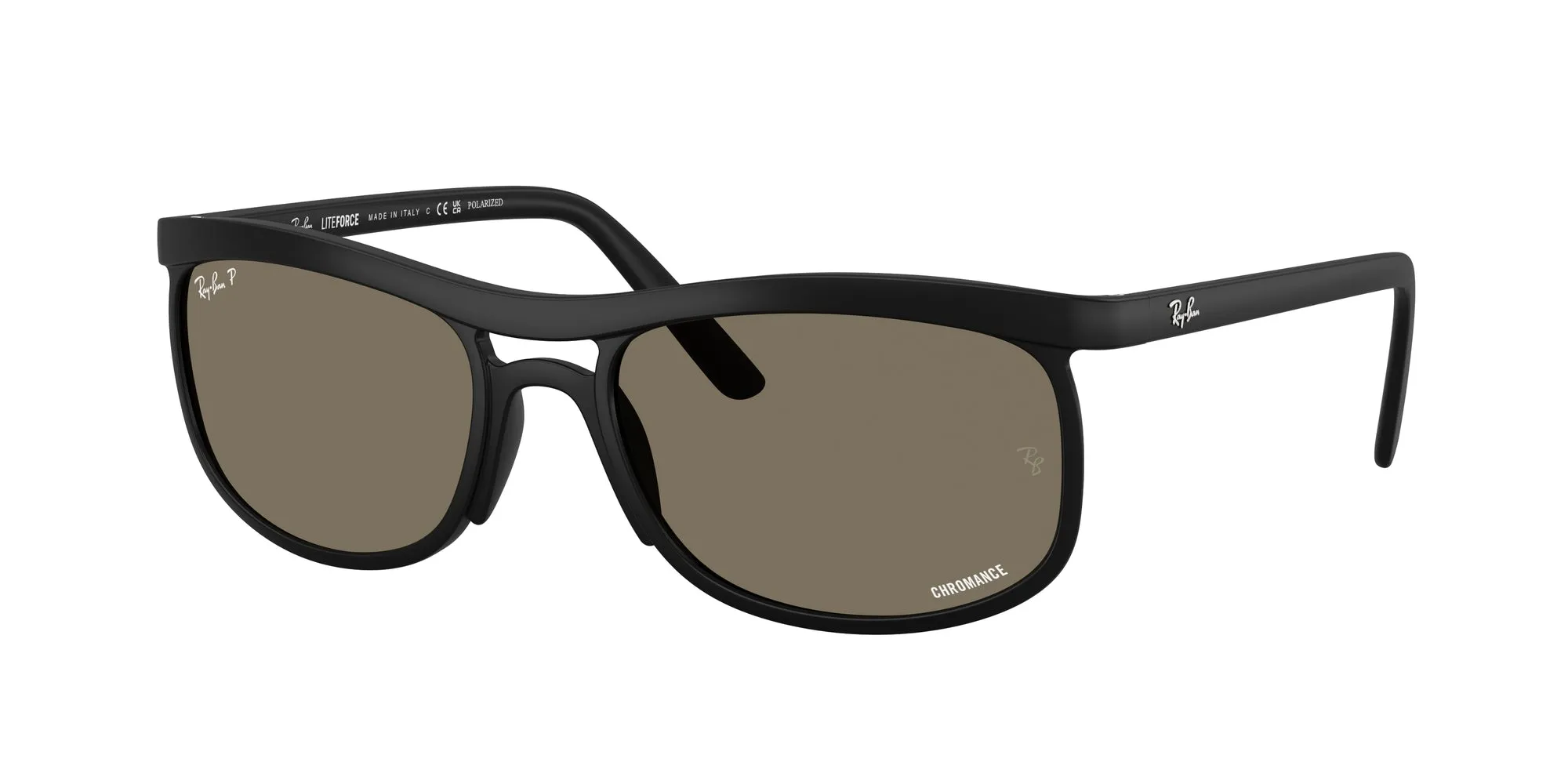 Ray - Ban RB4452CH 601S87 Occhiali da sole Peek Nero Squadrata Polarizzata - immagine 1