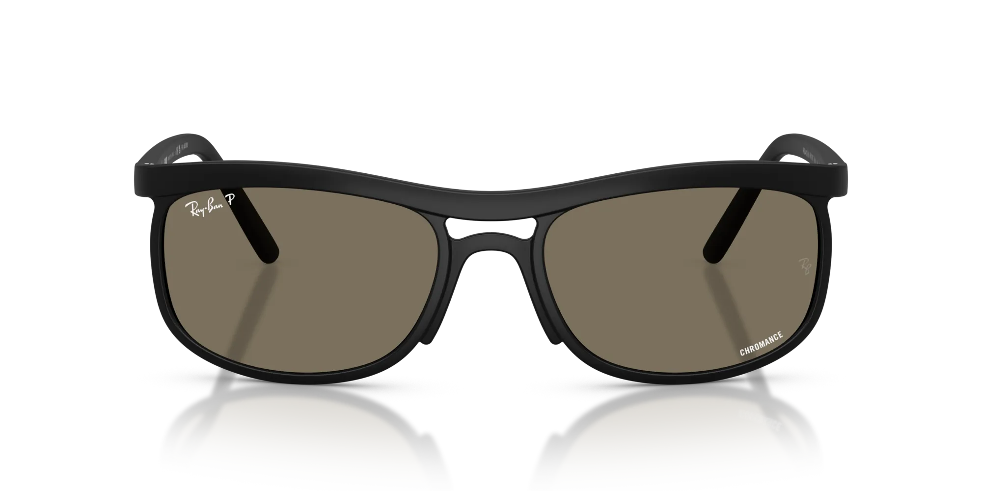 Ray - Ban RB4452CH 601S87 Occhiali da sole Peek Nero Squadrata Polarizzata - immagine 3