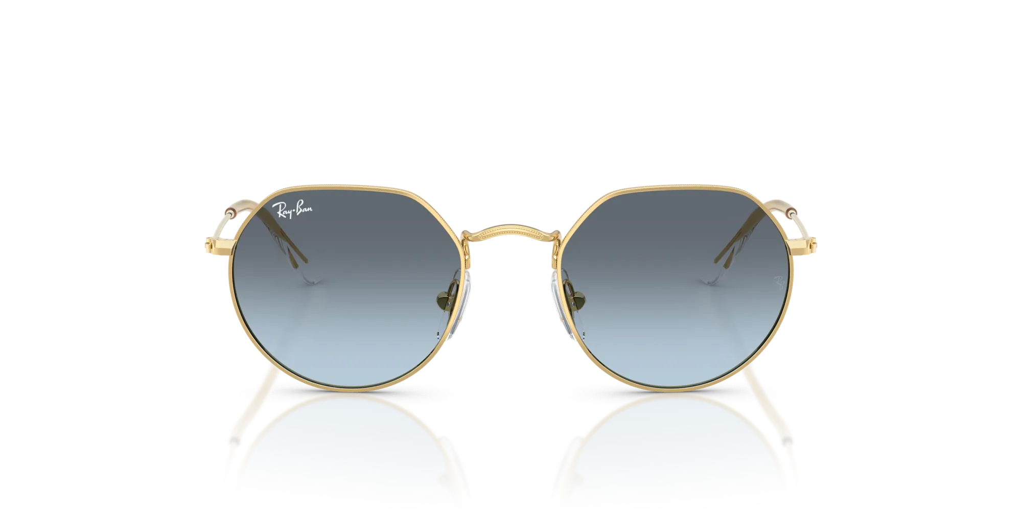 Ray - Ban RJ9565S JUNIOR JACK 223/V1 Occhiali da sole bambino Metallo Oro Geometrica Normale Sfumato - immagine 3