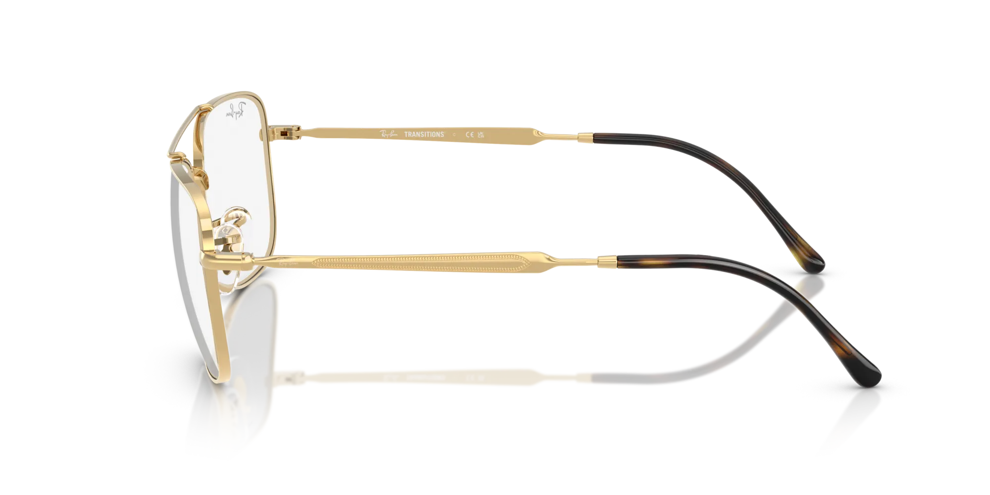 Ray - Ban RB3755 001/GG Occhiali da sole Metallo Oro Squadrata Fotocromatiche - immagine 4