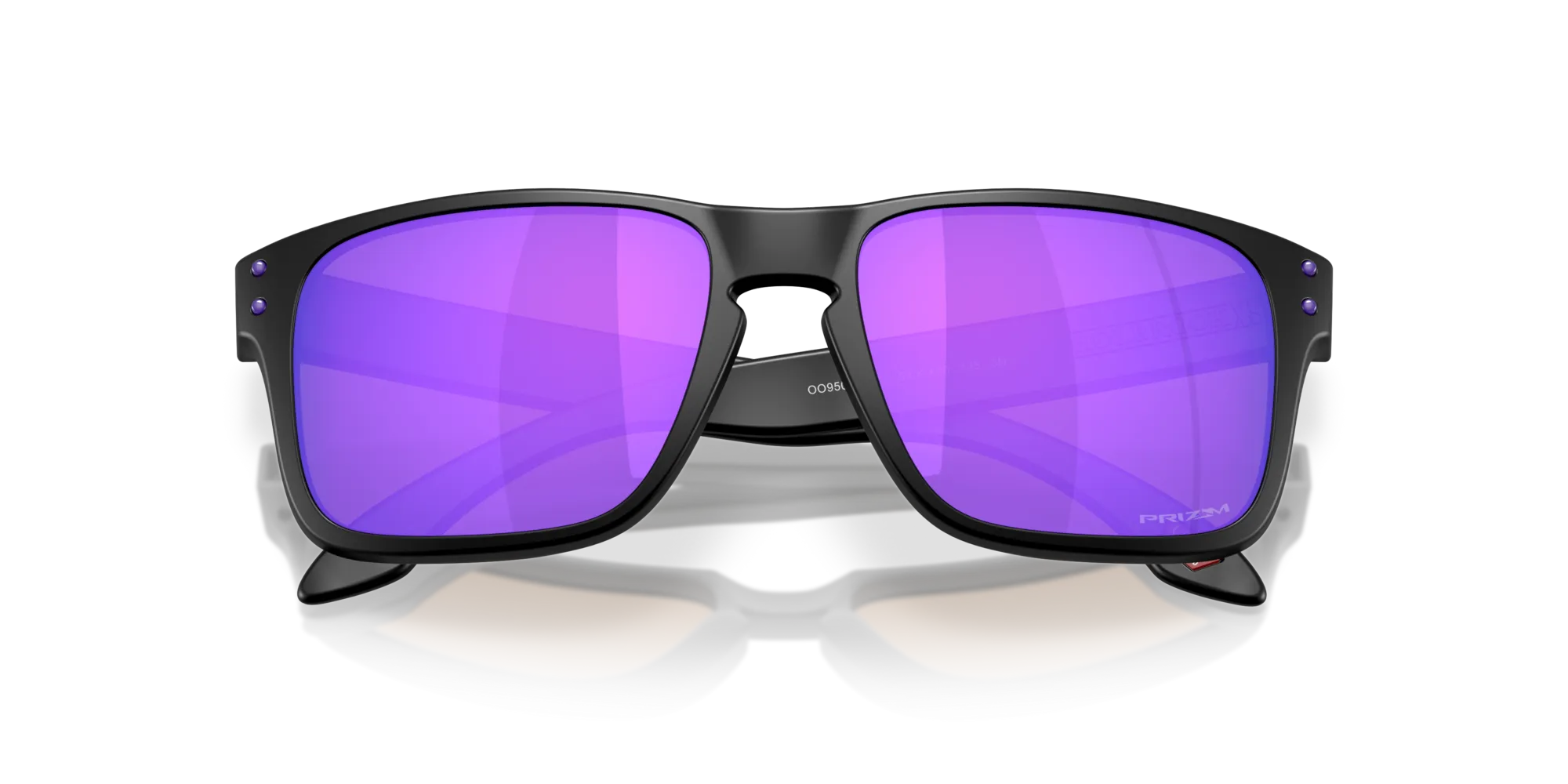 Oakley OO9509 HOLBROOK S 950906 Occhiali da sole O_Matter Nero Viola Squadrata Normale - immagine 2