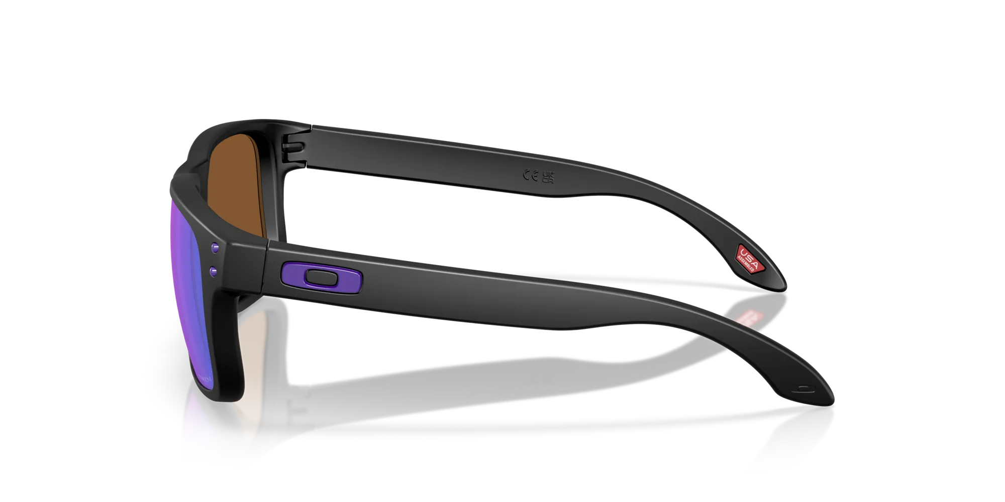 Oakley OO9509 HOLBROOK S 950906 Occhiali da sole O_Matter Nero Viola Squadrata Normale - immagine 4