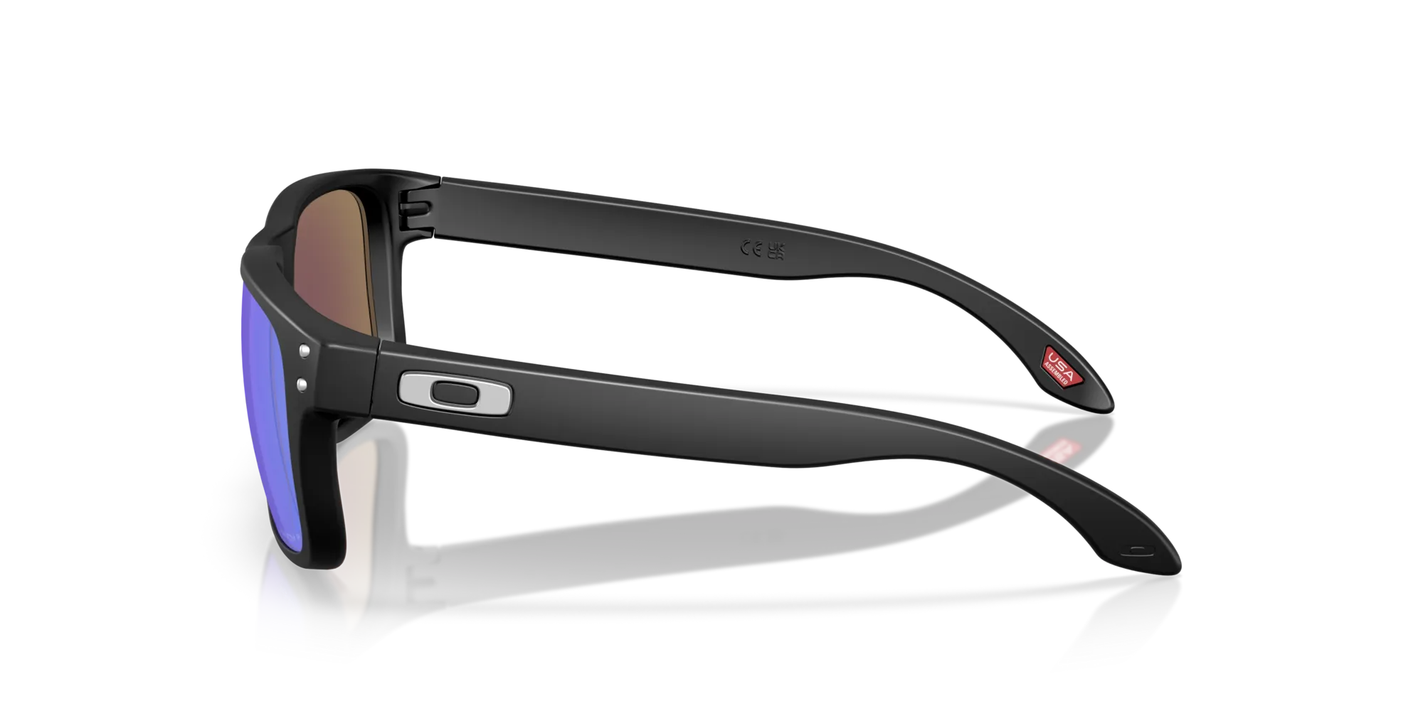 Oakley OO9509 HOLBROOK S 950904 Occhiali da sole O_Matter Nero Blu Squadrata Polarizzata - immagine 4