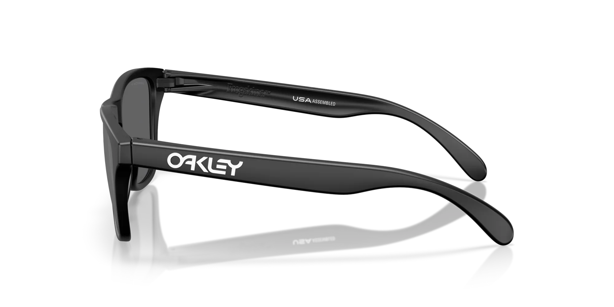 Oakley OO9508 FROGSKINS S 950806 Occhiali da sole O_Matter Nero Grigio Rotonda Polarizzata - immagine 4