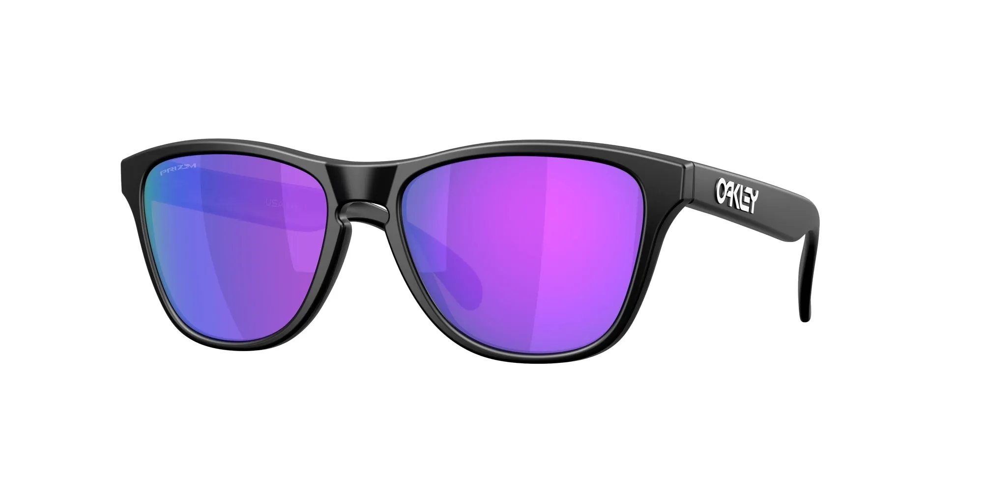 Oakley OO9508 FROGSKINS S 950804 Occhiali da sole O_Matter Nero Viola Rotonda Normale - immagine 1
