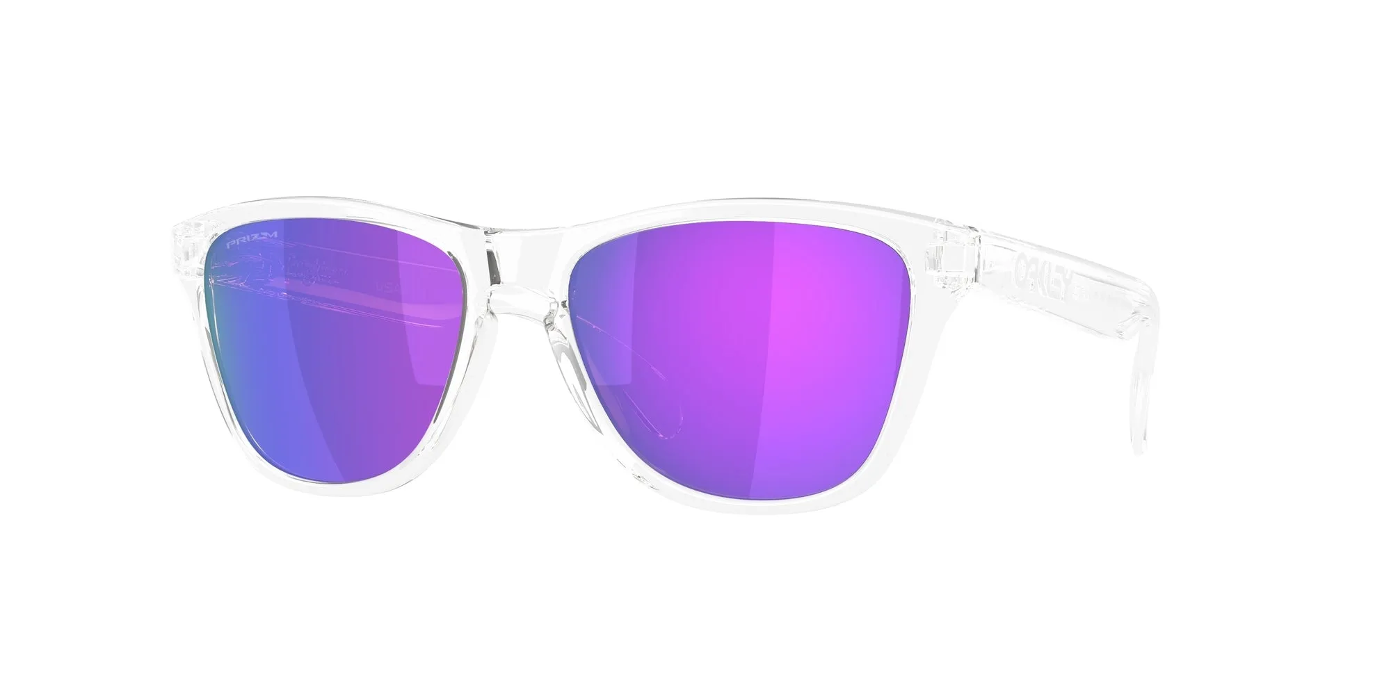 Oakley OO9508 FROGSKINS S 950802 Occhiali da sole O_Matter Trasparente Viola Rotonda Normale - immagine 1