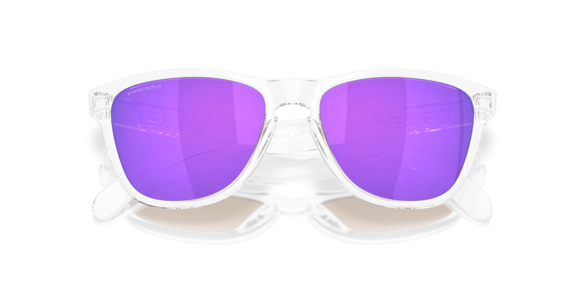 Oakley OO9508 FROGSKINS S 950802 Occhiali da sole O_Matter Trasparente Viola Rotonda Normale - immagine 2