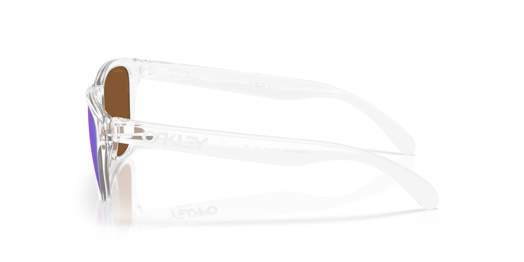 Oakley OO9508 FROGSKINS S 950802 Occhiali da sole O_Matter Trasparente Viola Rotonda Normale - immagine 4