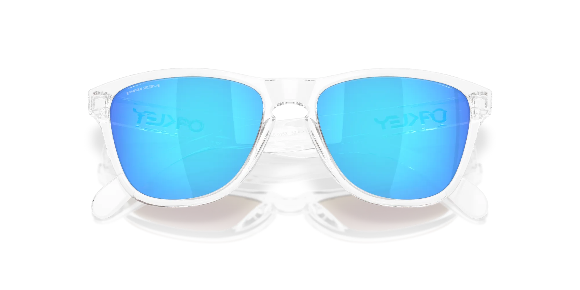 Oakley OO9508 FROGSKINS S 950801 Occhiali da sole O_Matter Trasparente Blu Rotonda Normale - immagine 2