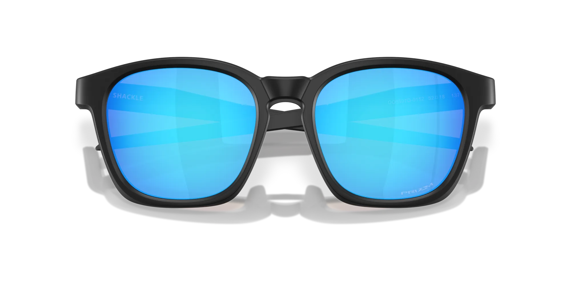 Oakley OO9507D SHACKLE 950701 Occhiali da sole O_Matter Nero Blu Squadrata Normale - immagine 2