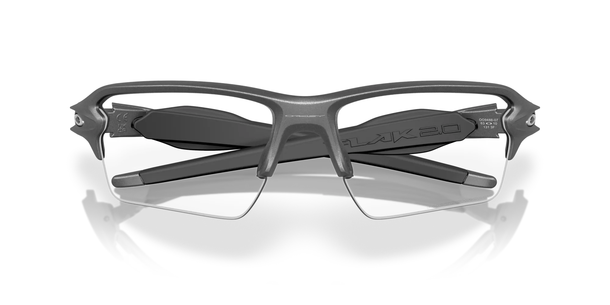 Oakley OO9488 FLAK 2.0 XXL 948807 Occhiali da sole O_Matter Grigio Grigio Squadrata Fotocromatiche - immagine 2