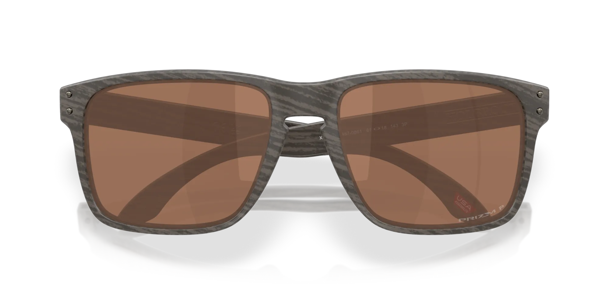 Oakley OO9487 HOLBROOK XXL 948708 Occhiali da sole O_Matter Grigio Marrone Squadrata Polarizzata - immagine 2