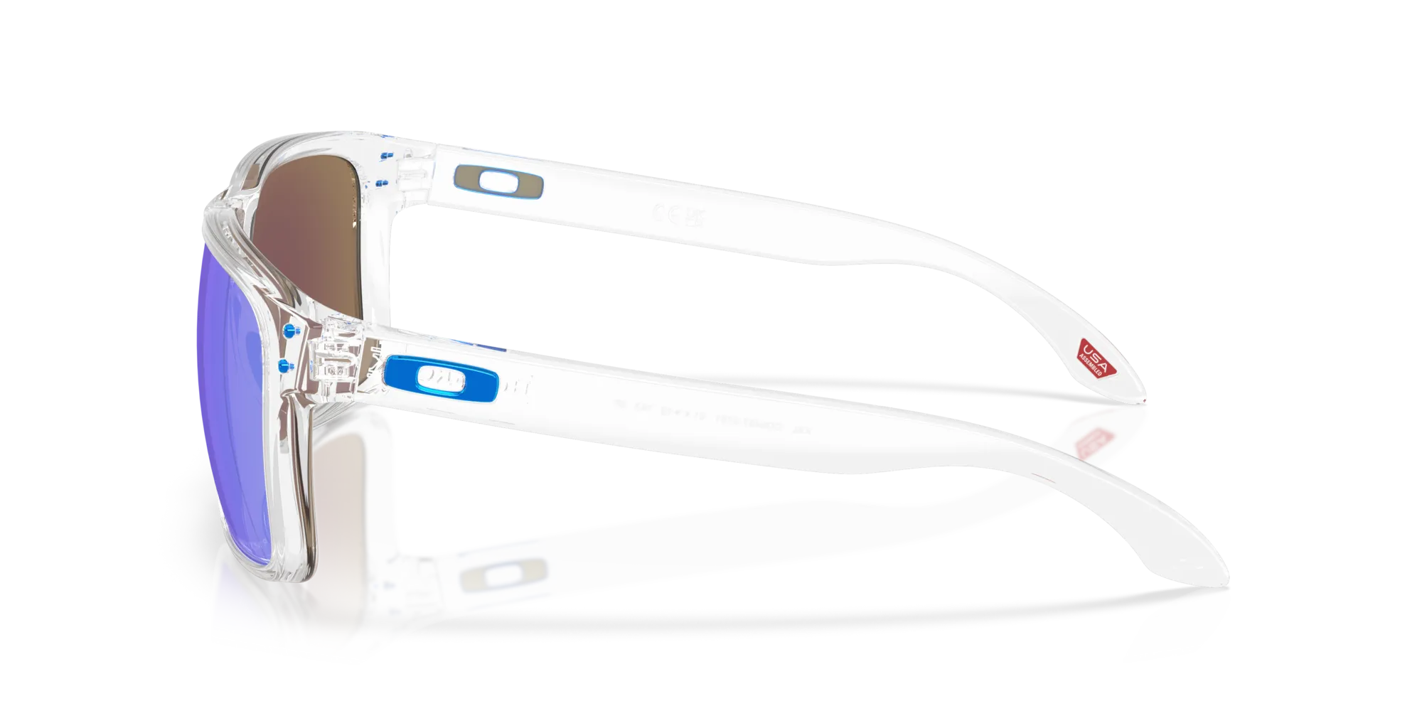 Oakley OO9487 HOLBROOK XXL 948707 Occhiali da sole O_Matter Trasparente Blu Squadrata Polarizzata - immagine 4
