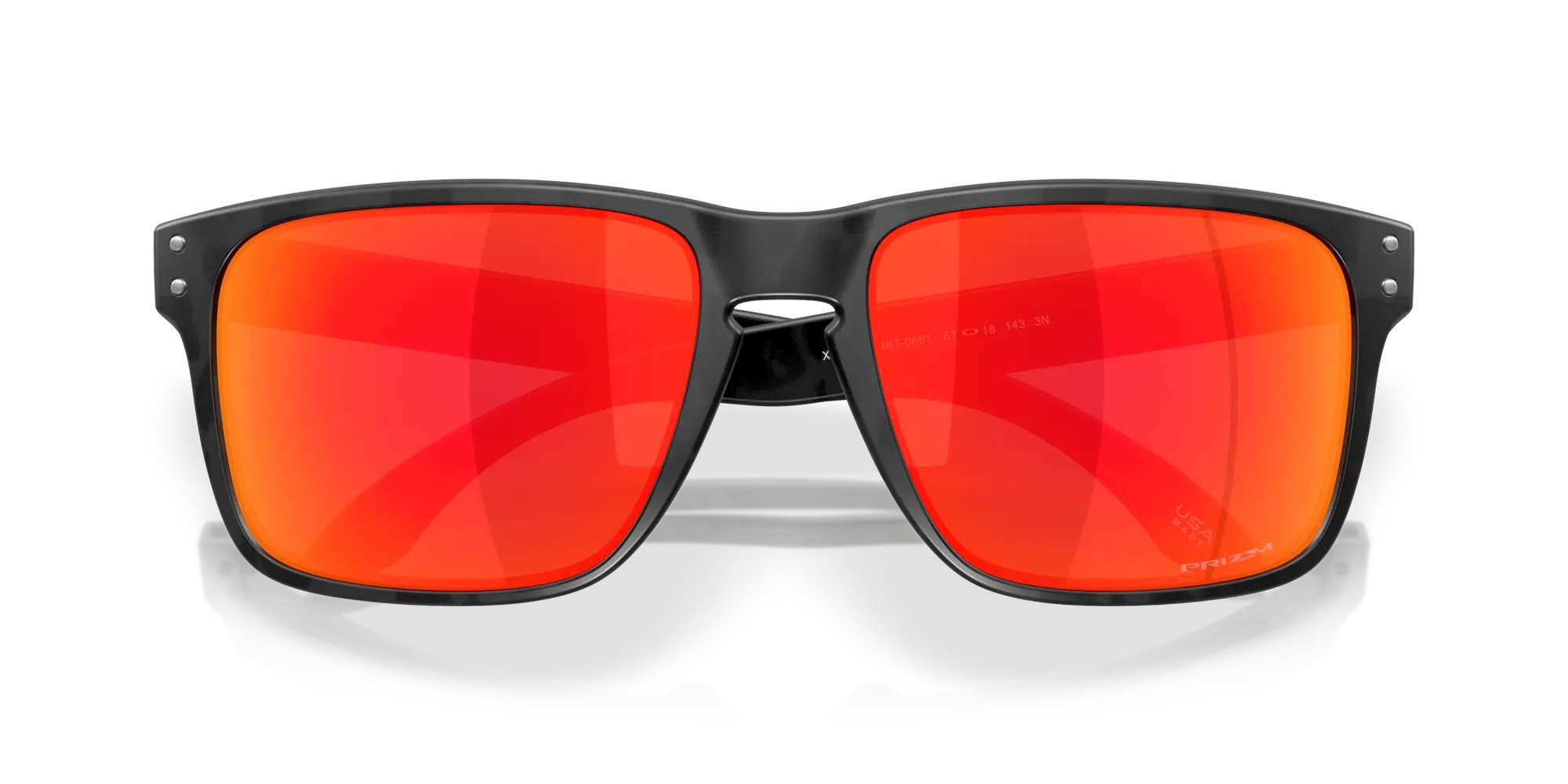 Oakley OO9487 HOLBROOK XXL 948706 Occhiali da sole O_Matter Grigio Rosso Squadrata Normale - immagine 2