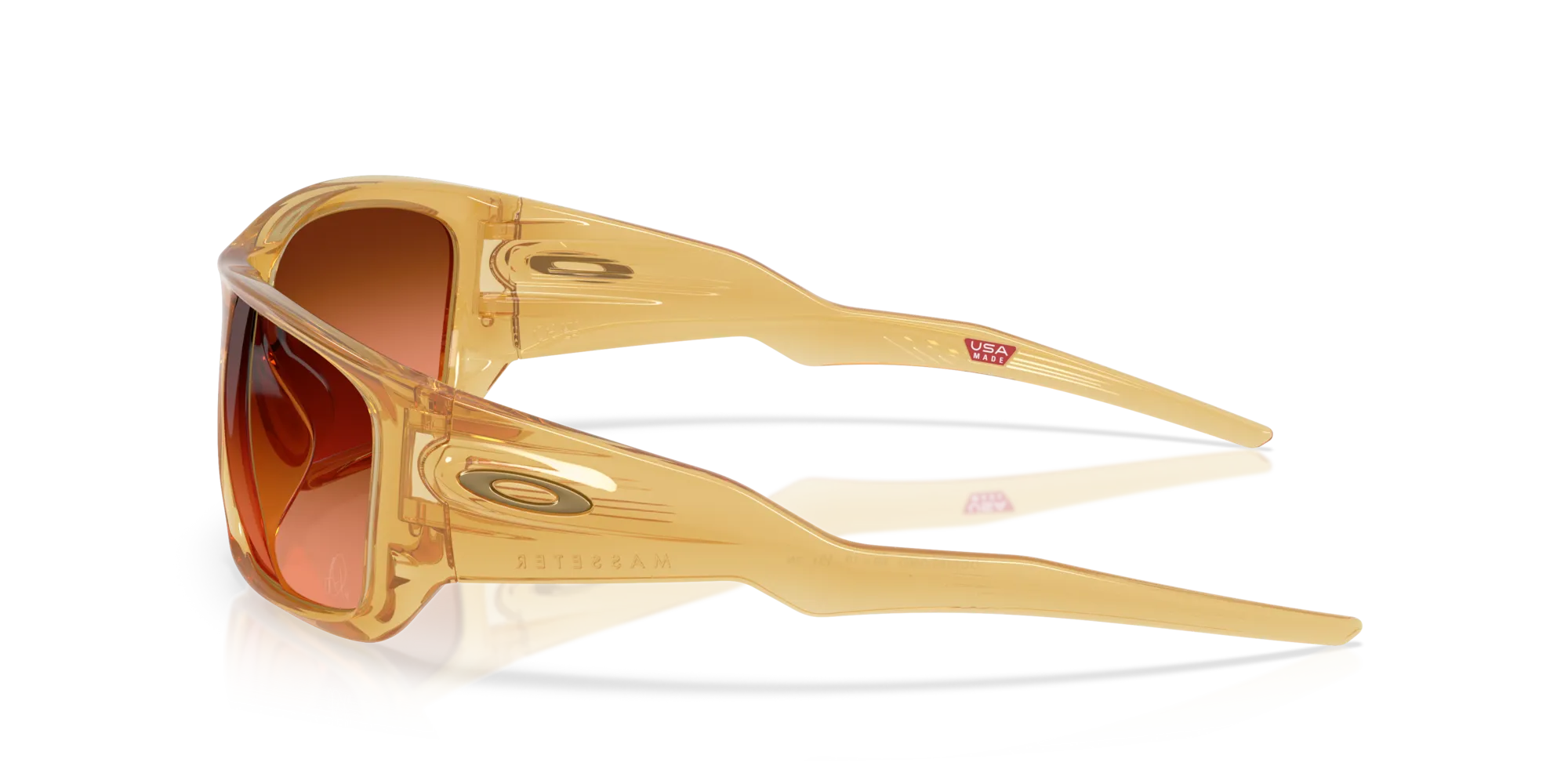 Oakley OO9486 MASSETER 948608 Occhiali da sole O_Matter Giallo Marrone Squadrata Normale Sfumato - immagine 4