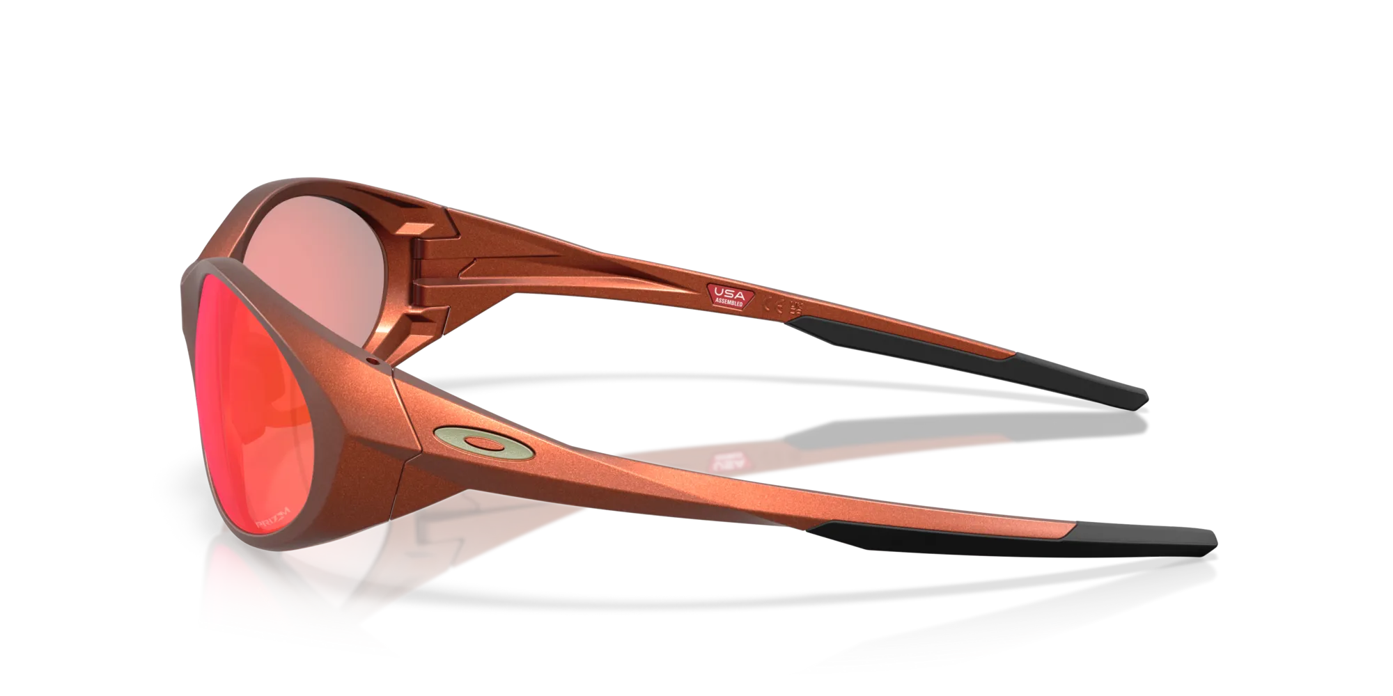 Oakley OO9438 EYEJACKET REDUX 943825 Occhiali da sole O_Matter Arancione Rosso Squadrata Normale - immagine 4