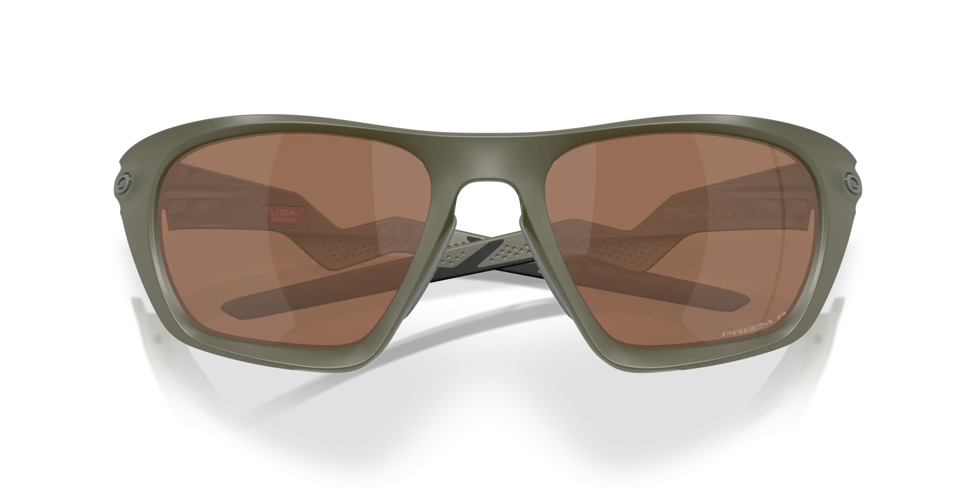 Oakley OO9431 LATERALIS 943111 Occhiali da sole O_Matter Verde Marrone Squadrata Polarizzata - immagine 2