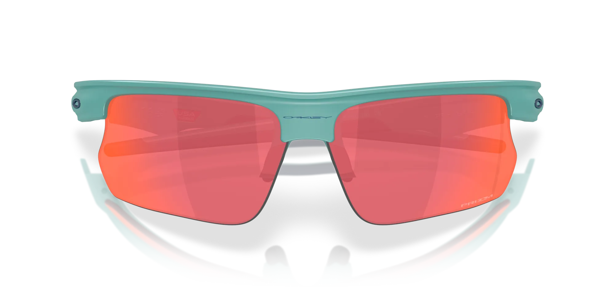 Oakley OO9400 BISPHAERA 940018 Occhiali da sole O_Matter Blu Rosso Squadrata Normale - immagine 2