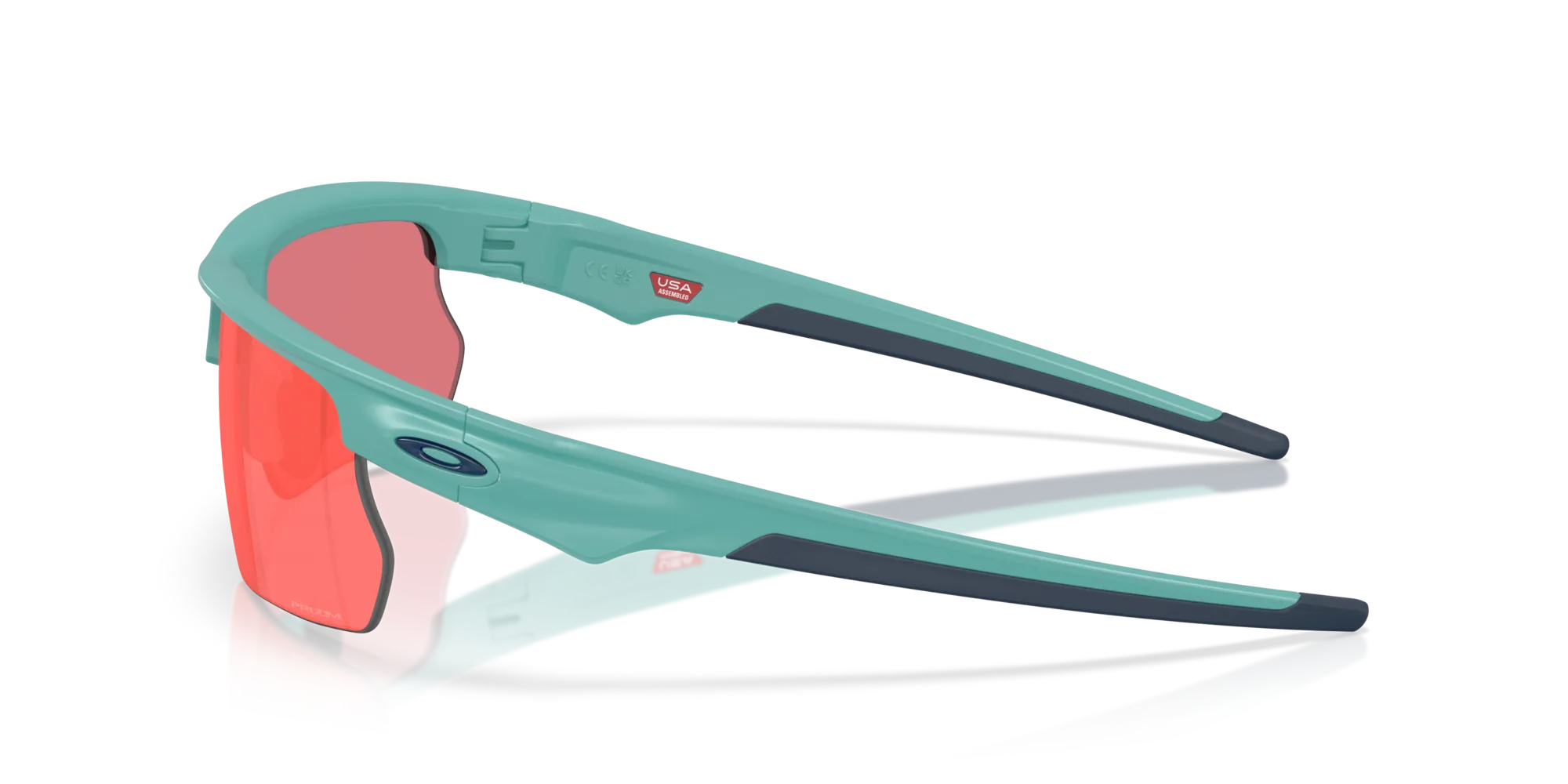 Oakley OO9400 BISPHAERA 940018 Occhiali da sole O_Matter Blu Rosso Squadrata Normale - immagine 4