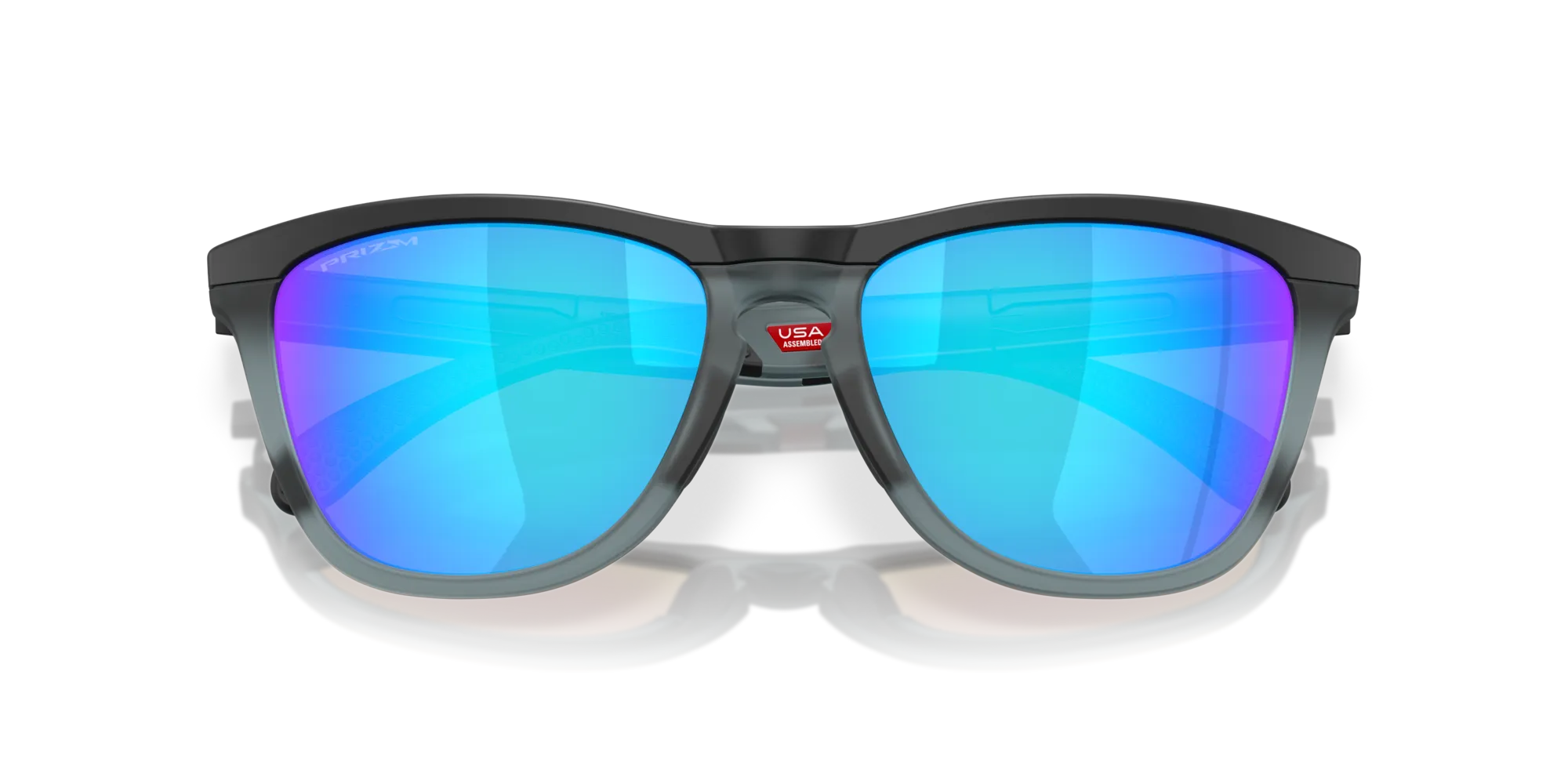 Oakley OO9284 FROGSKINS RANGE 928419 Occhiali da sole O_Matter Nero Blu Rotonda Normale - immagine 2