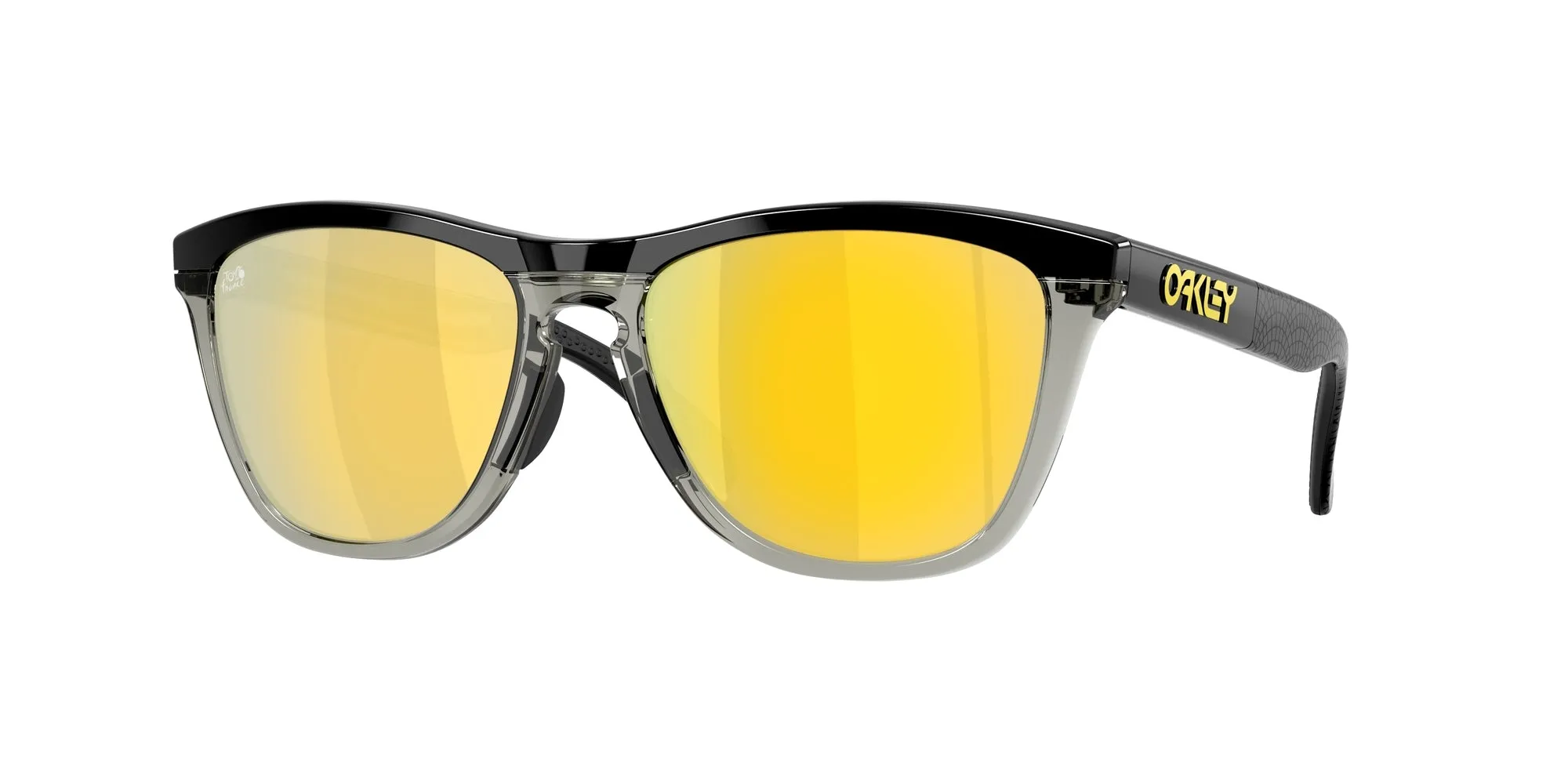 Oakley OO9284 FROGSKINS RANGE 928418 Occhiali da sole O_Matter Nero Oro Rotonda Polarizzata - immagine 1