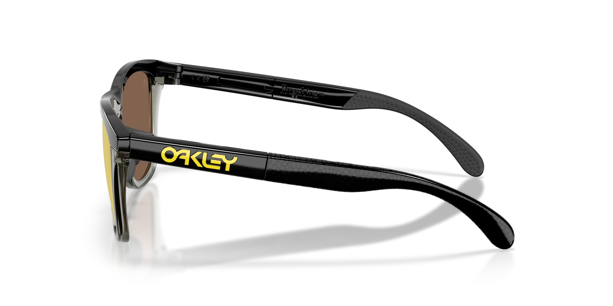 Oakley OO9284 FROGSKINS RANGE 928418 Occhiali da sole O_Matter Nero Oro Rotonda Polarizzata - immagine 4