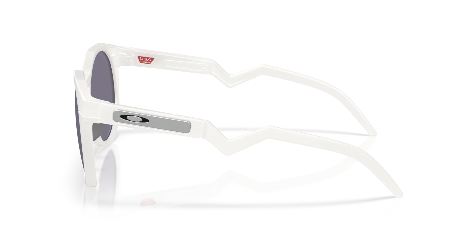 Oakley OO9242 HSTN 924218 Occhiali da sole O_Matter Bianco Grigio Rotonda Normale - immagine 4