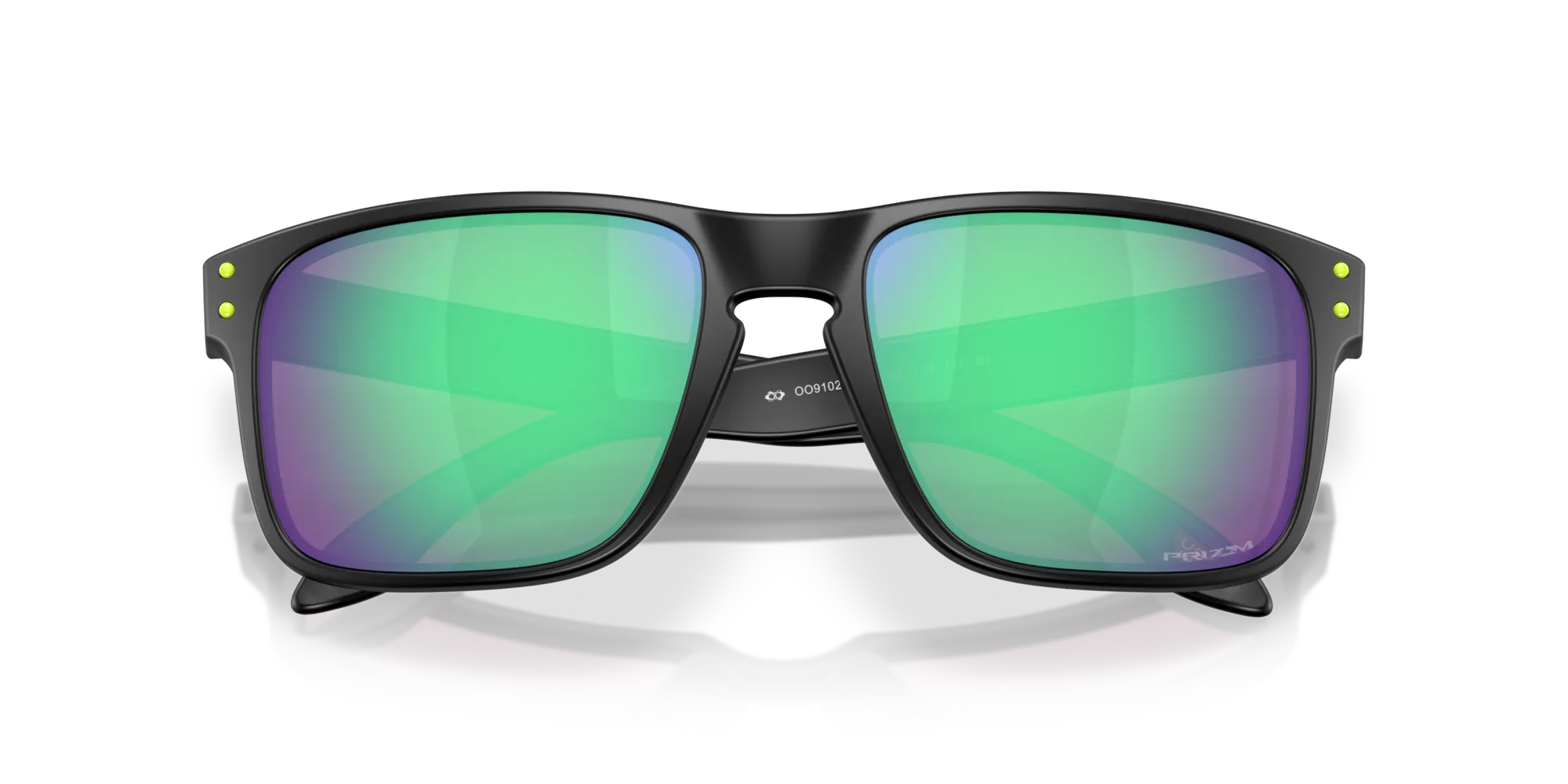 Oakley OO9102 HOLBROOK 9102AI Occhiali da sole O_Matter Nero Verde Squadrata Normale - immagine 2