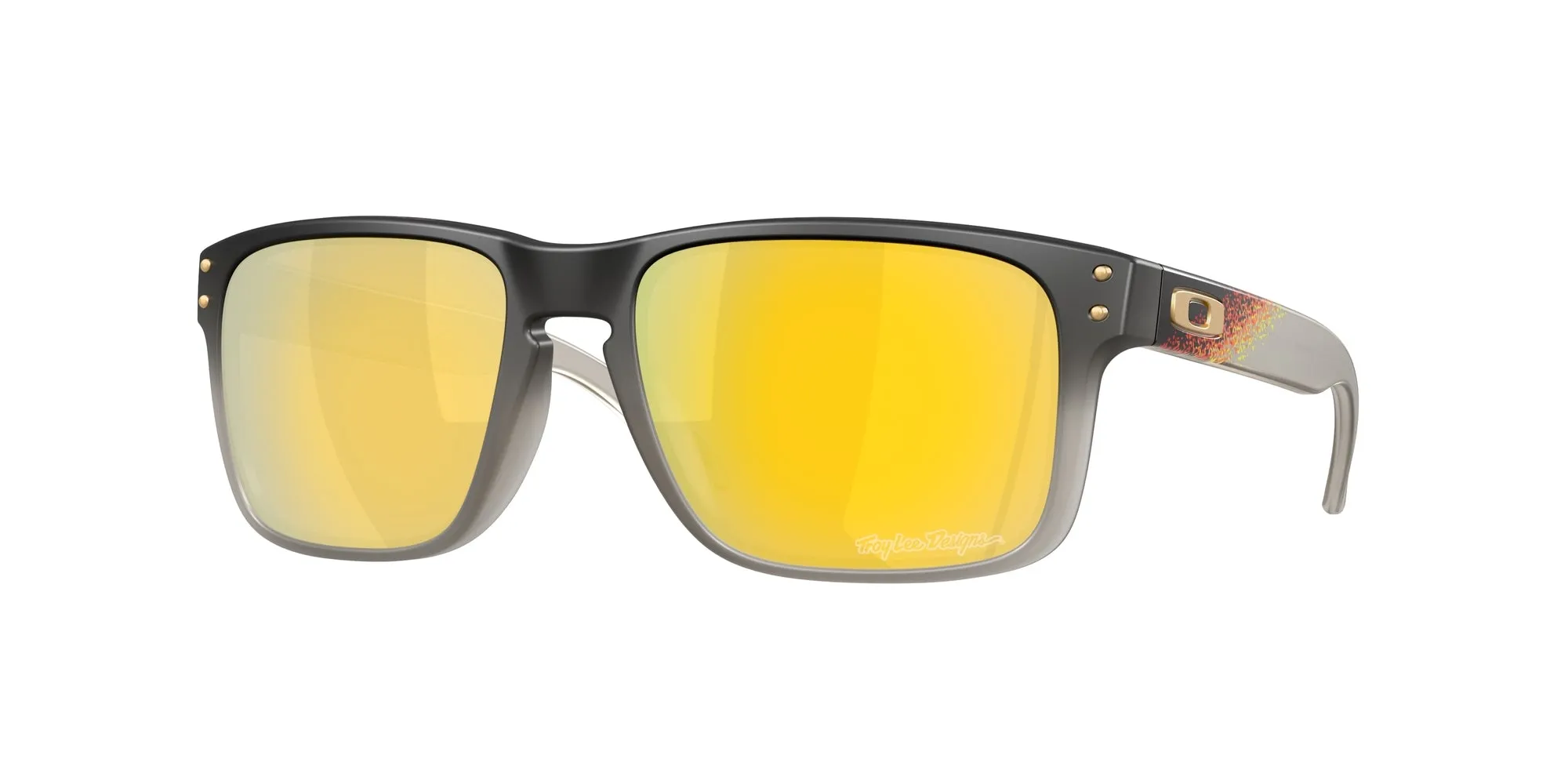 Oakley OO9102 HOLBROOK 9102AH Occhiali da sole O_Matter Nero Oro Squadrata Polarizzata - immagine 1