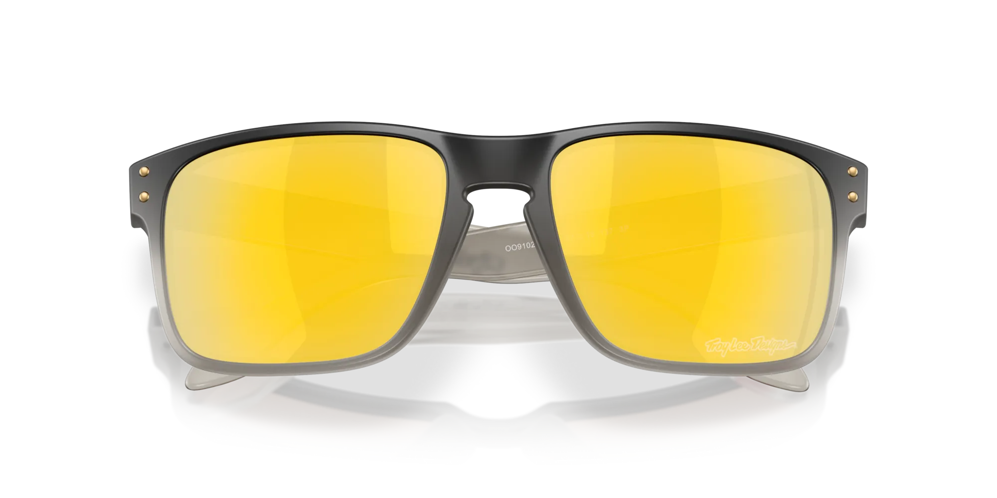 Oakley OO9102 HOLBROOK 9102AH Occhiali da sole O_Matter Nero Oro Squadrata Polarizzata - immagine 2