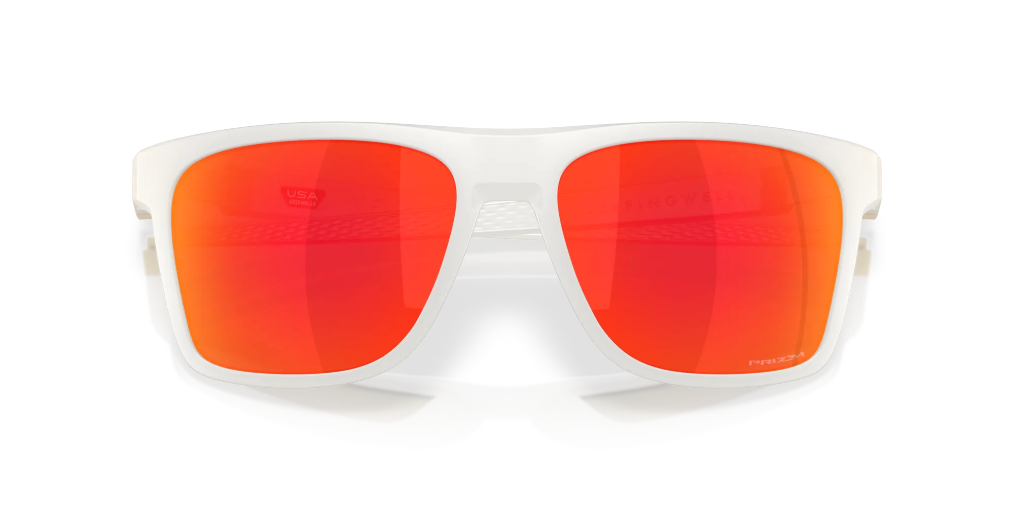 Oakley OO9100 LEFFINGWELL 910020 Occhiali da sole O_Matter Bianco Rosso Squadrata Normale - immagine 2